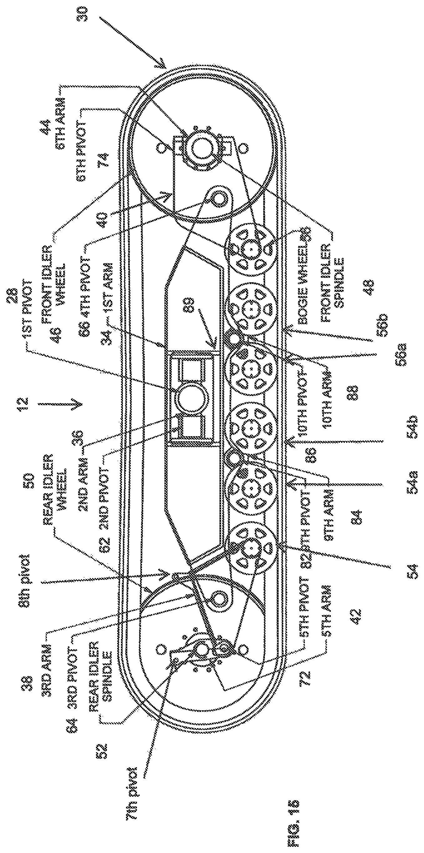 Patent US11780514 Figure 16 – Track assembly for farm implement