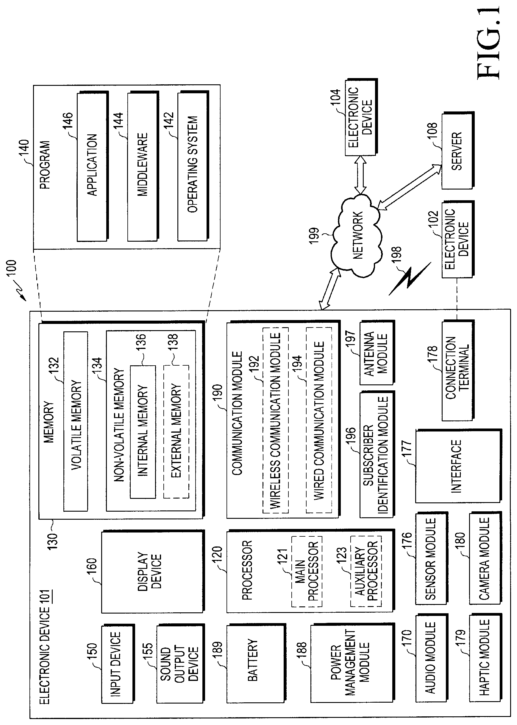 Patent US11780516 Figure 1 – Electronic device and method for operating same