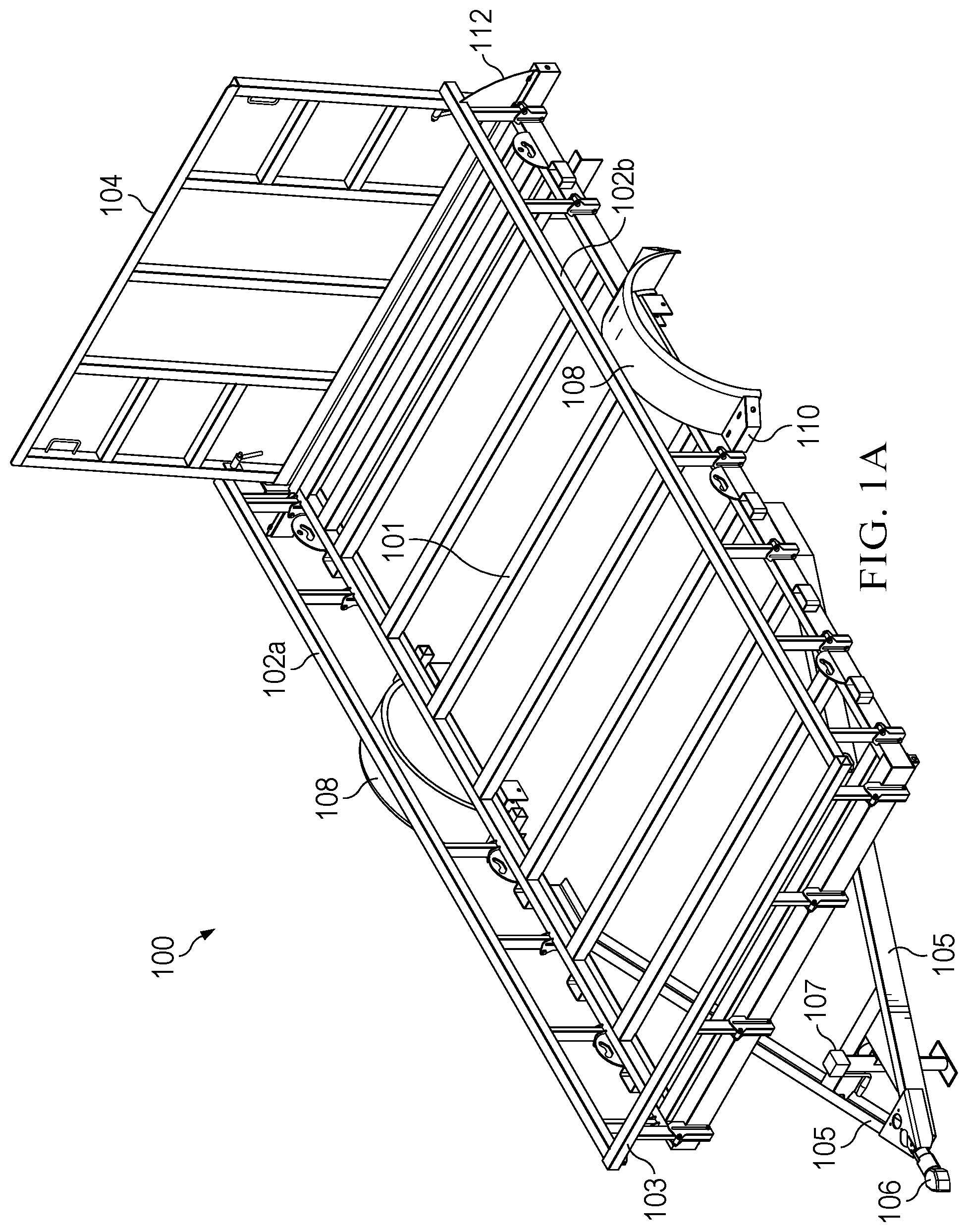 Patent US11780517 — Utility trailer — Figure 1