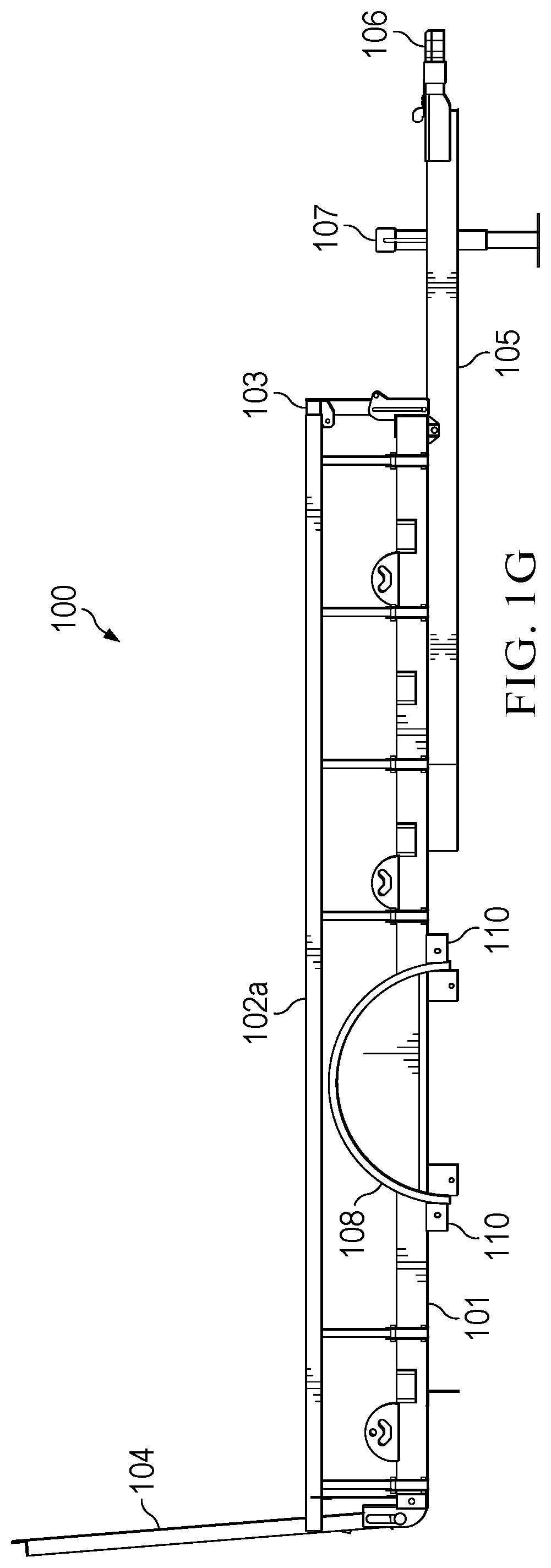 Patent US11780517 Figure 7 – Utility trailer