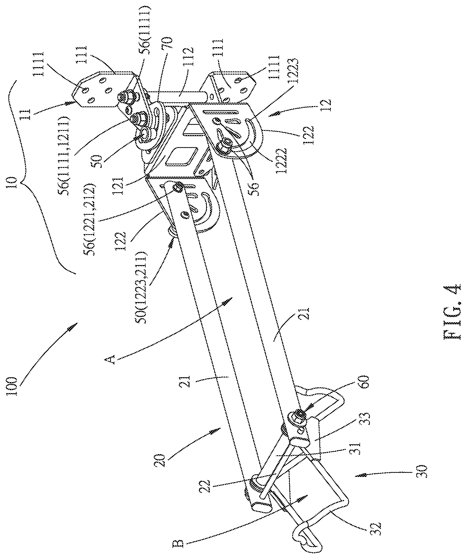 Patent US11780518 Figure 4 – Bicycle stand