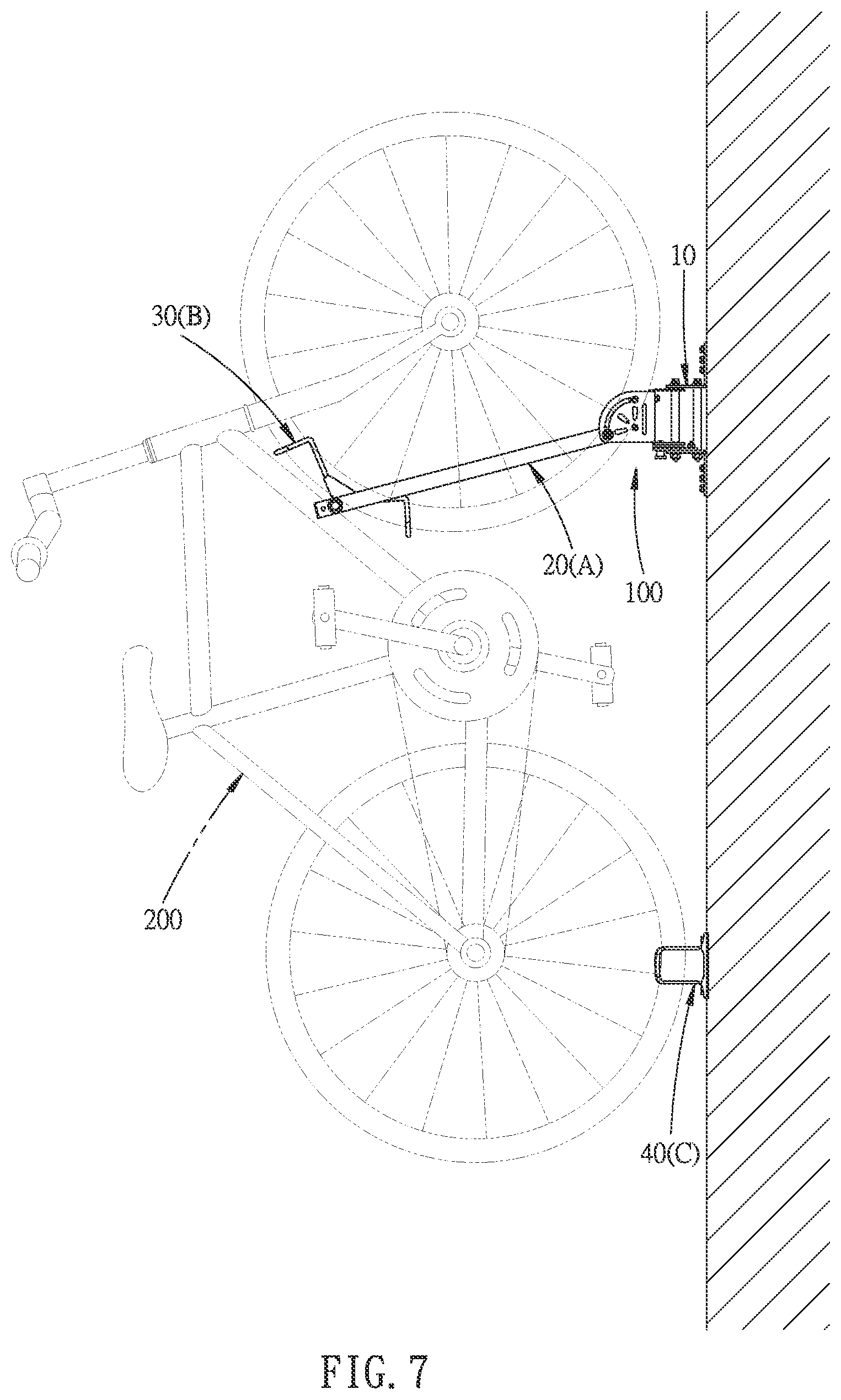 Patent US11780518 Figure 7 – Bicycle stand