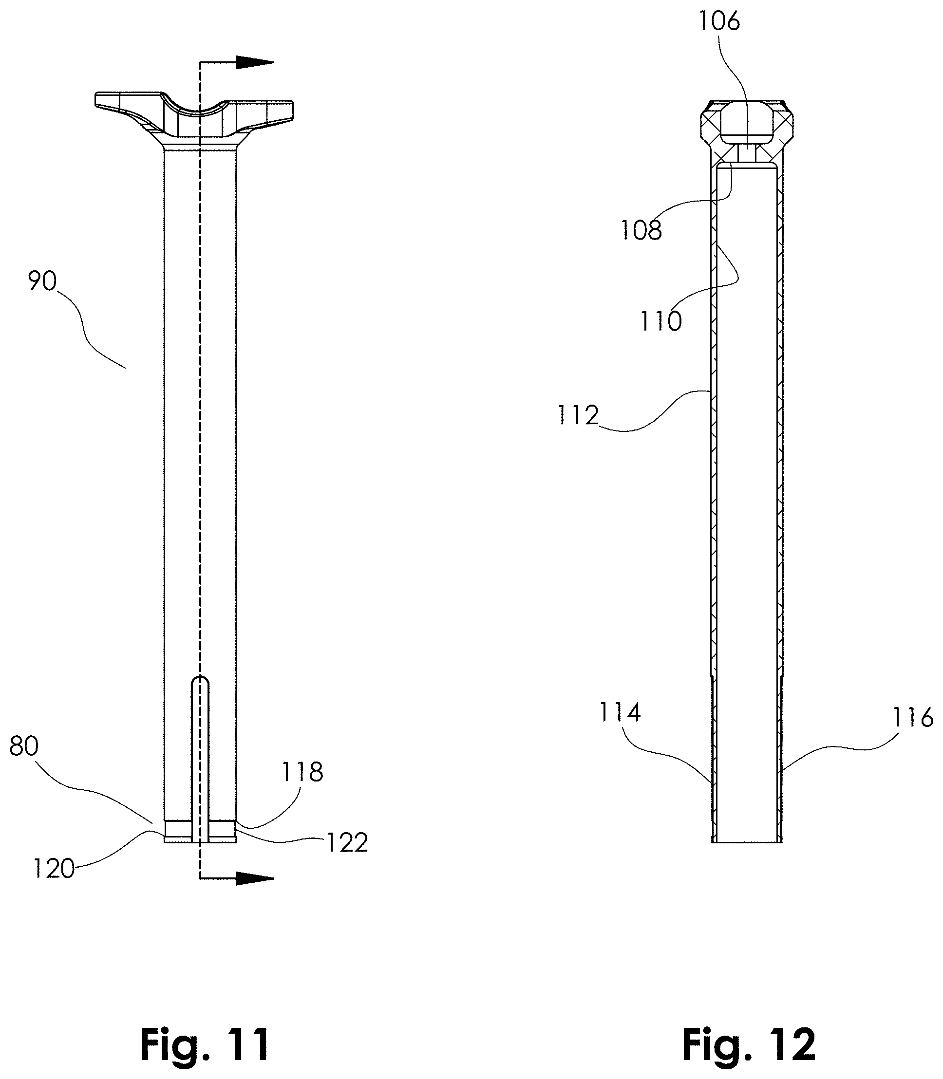 Patent US11780521 Figure 6 – Telescopic bicycle seatpost with adjustable uncompressed resting height