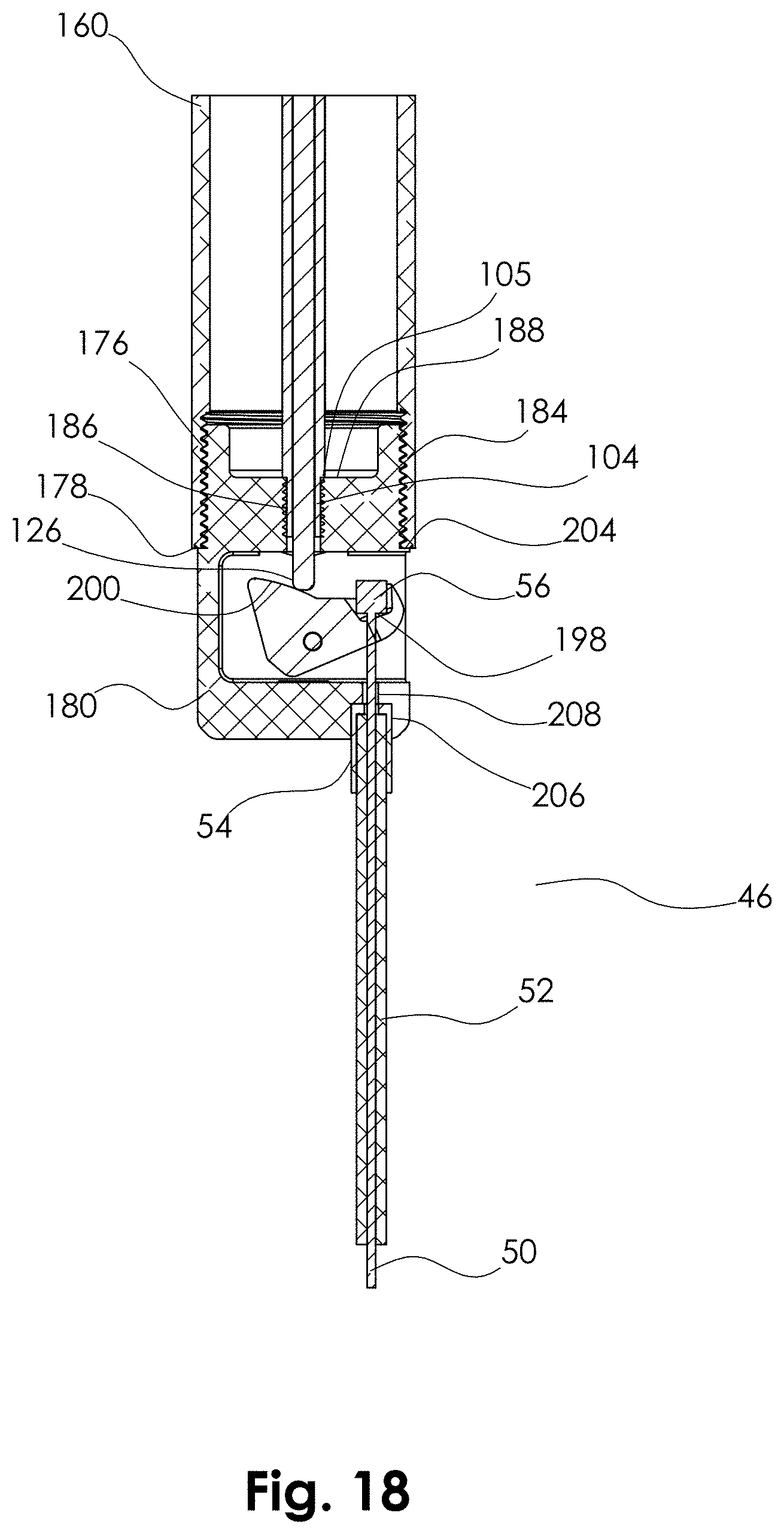 Patent US11780521 Figure 9 – Telescopic bicycle seatpost with adjustable uncompressed resting height