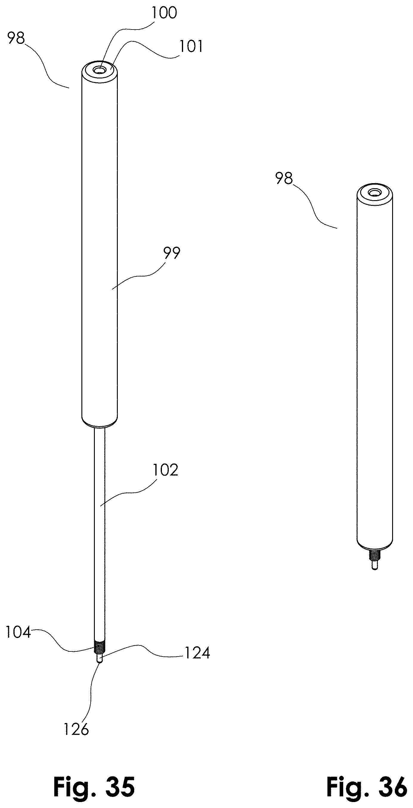 Patent US11780521 Figure 17 – Telescopic bicycle seatpost with adjustable uncompressed resting height