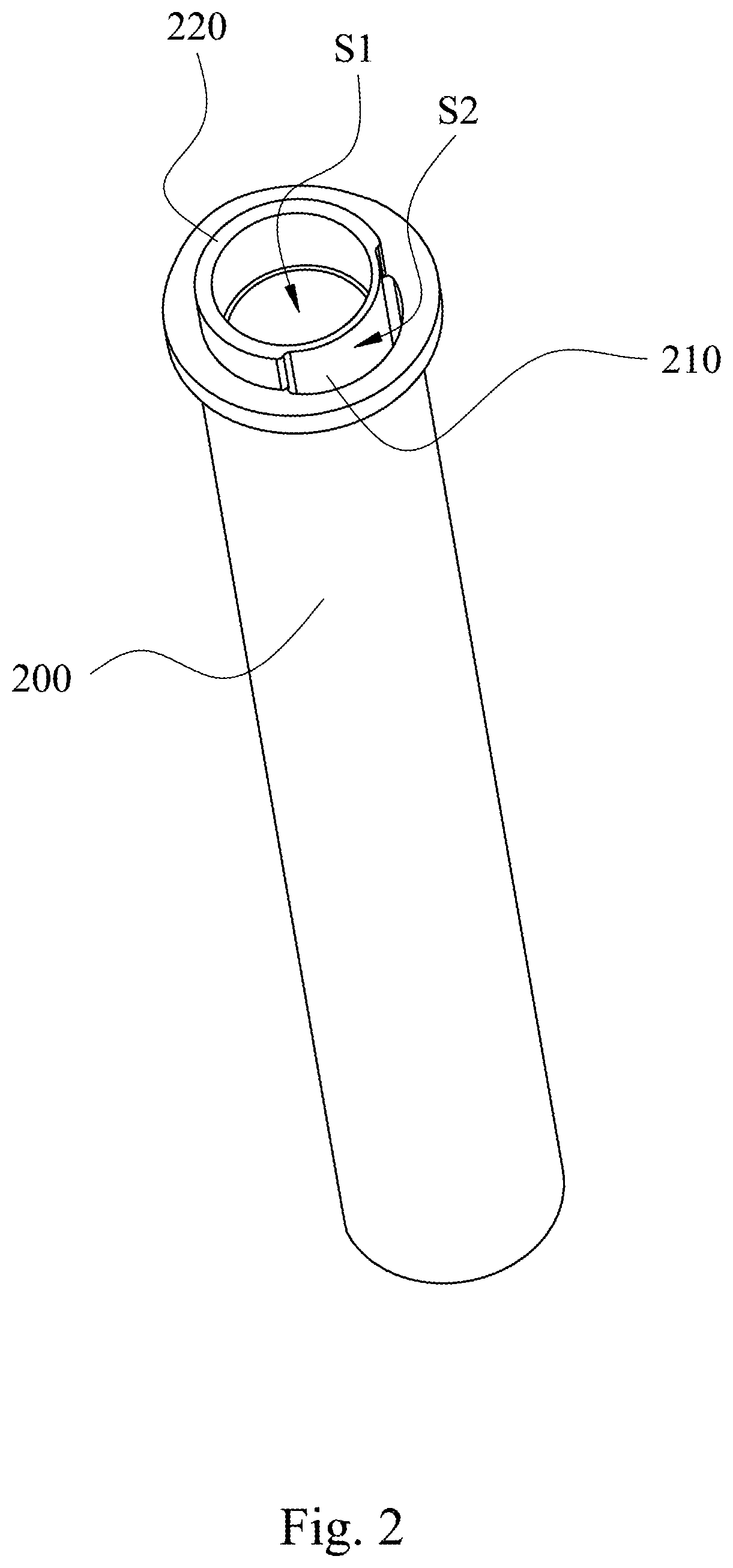 Patent US11780522 Figure 2 – Bicycle seat post structure