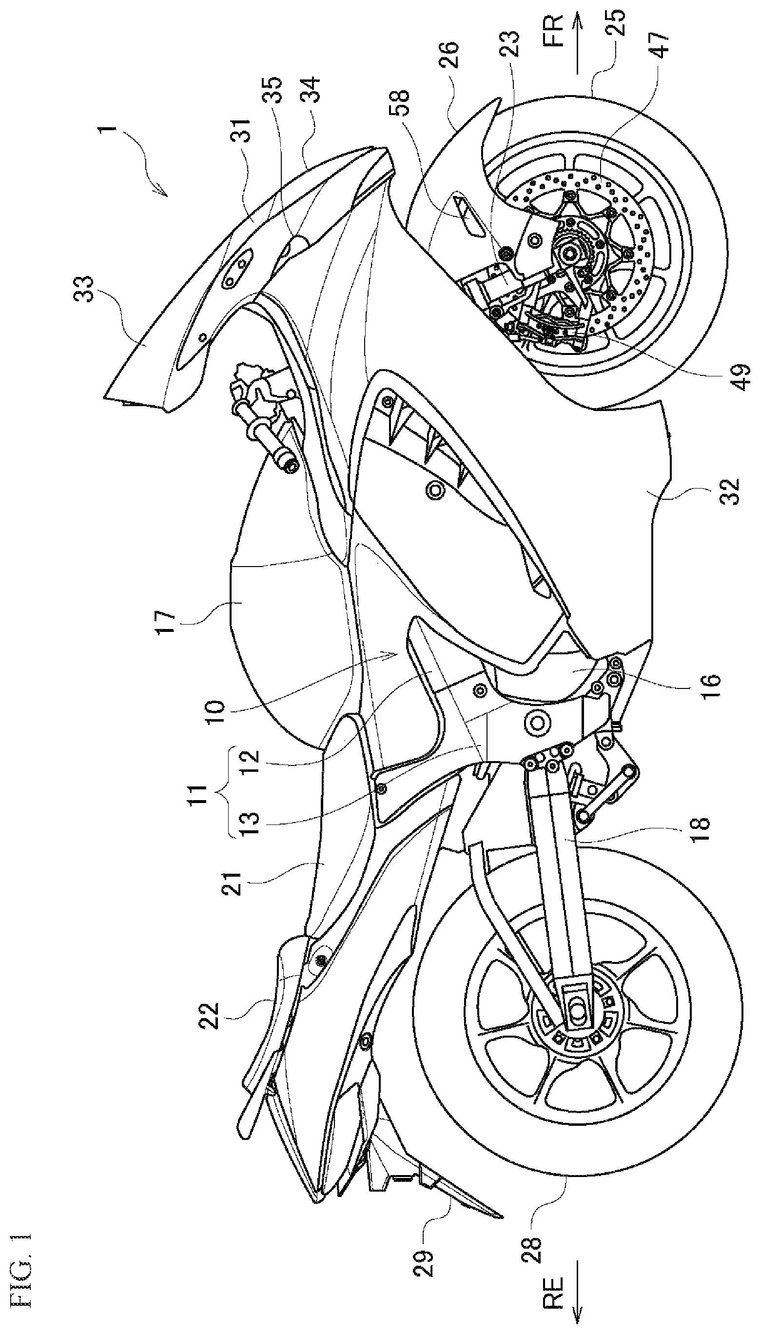 Patent US11780524 Figure 1 – Front fender