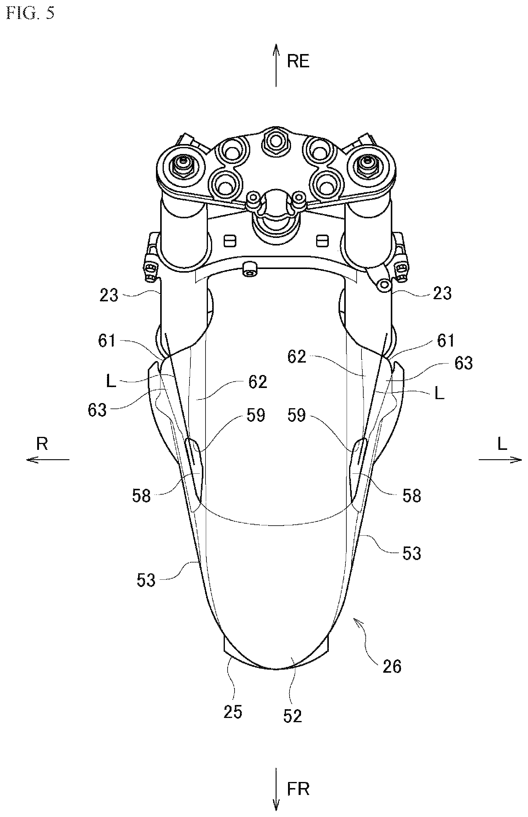 Patent US11780524 Figure 5 – Front fender