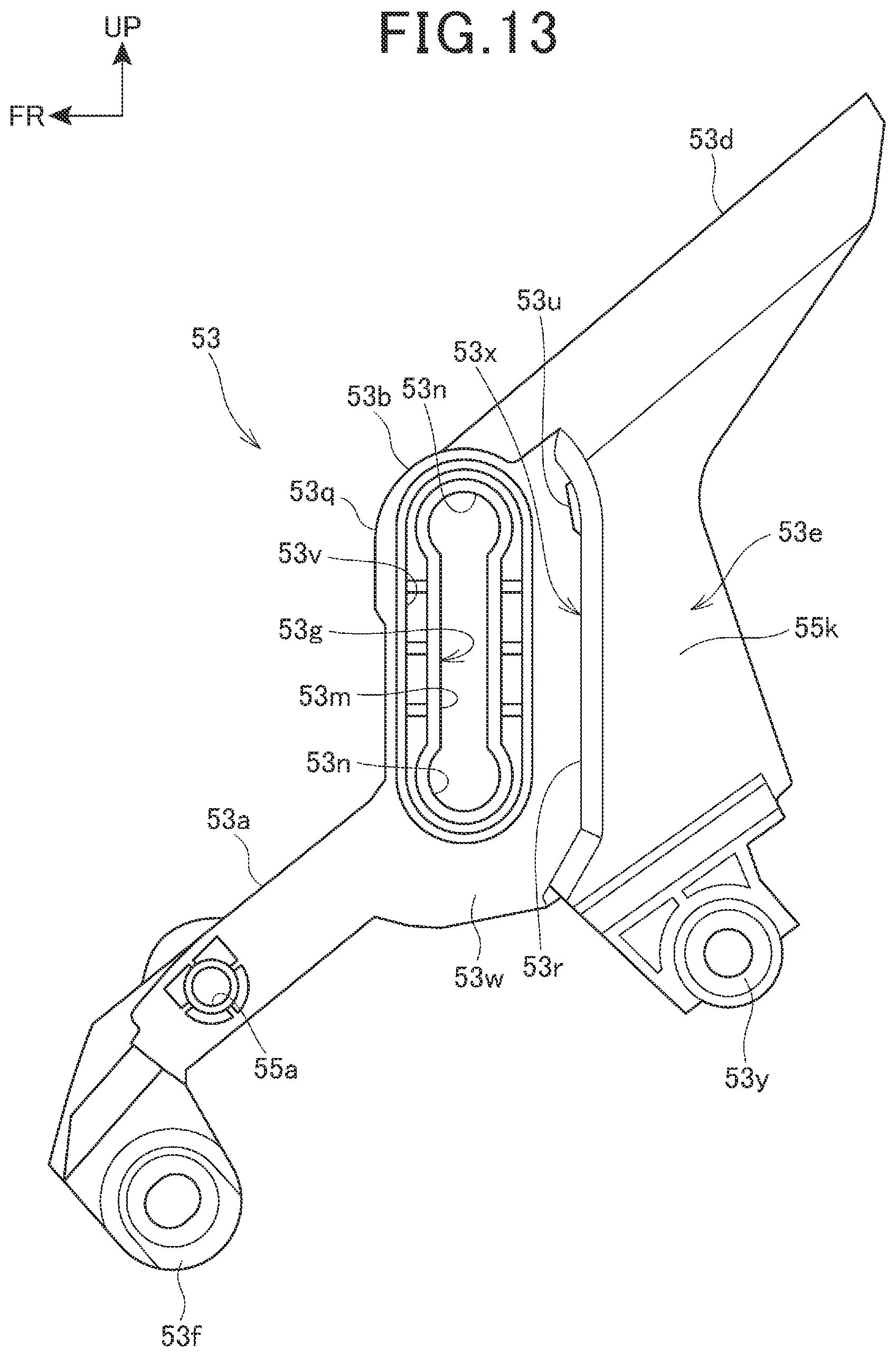 Patent US11780525 Figure 13 – Saddle ride type vehicle