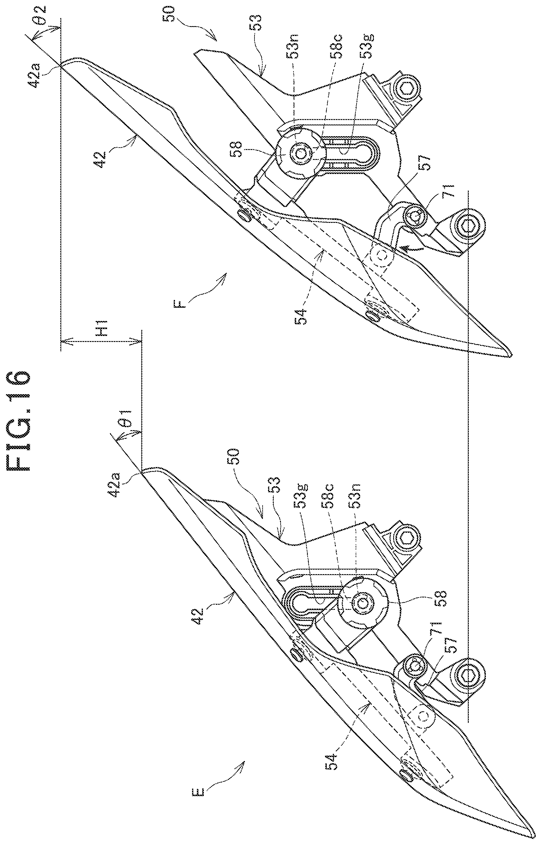 Patent US11780525 Figure 16 – Saddle ride type vehicle