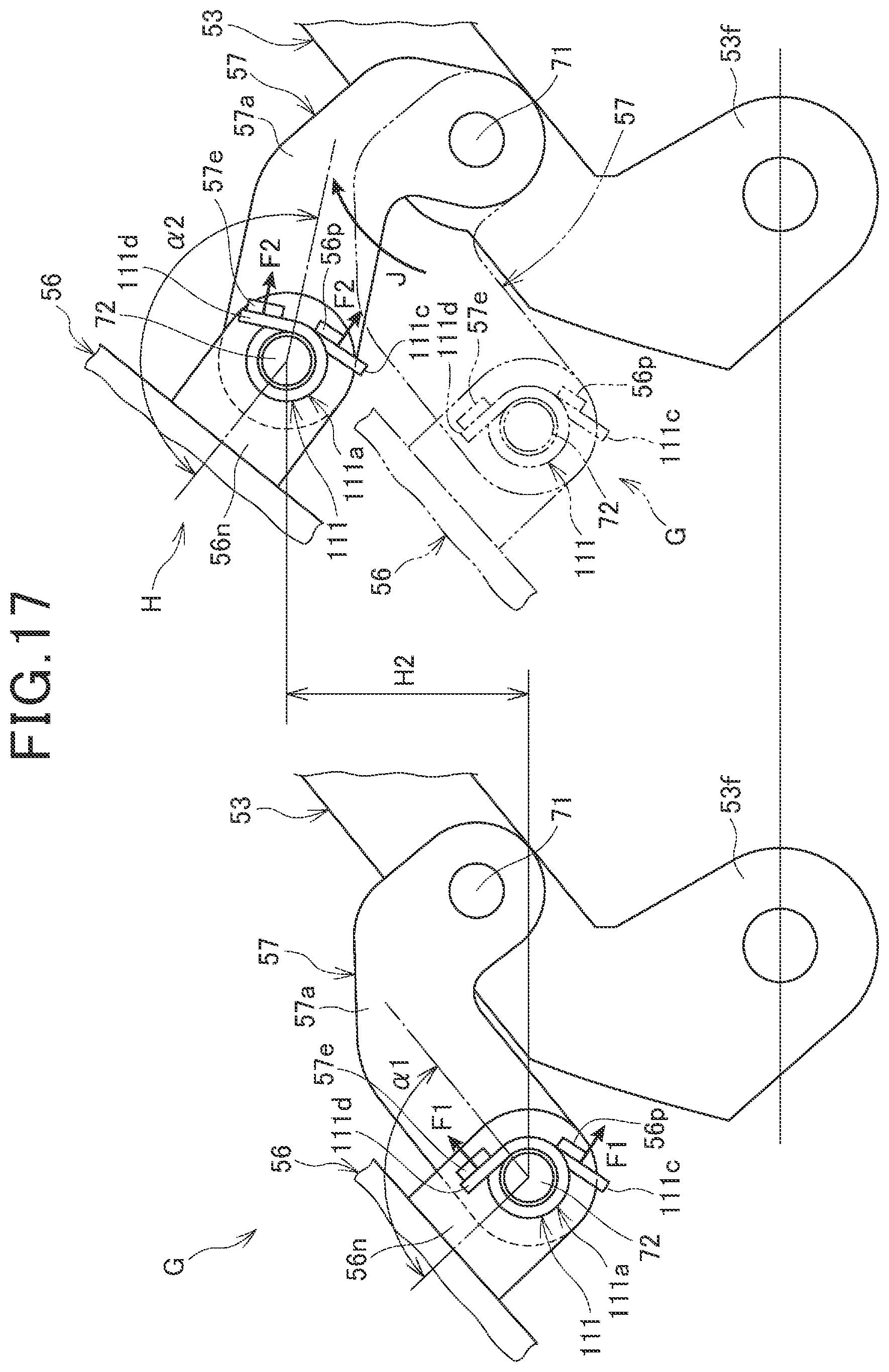 Patent US11780525 Figure 17 – Saddle ride type vehicle
