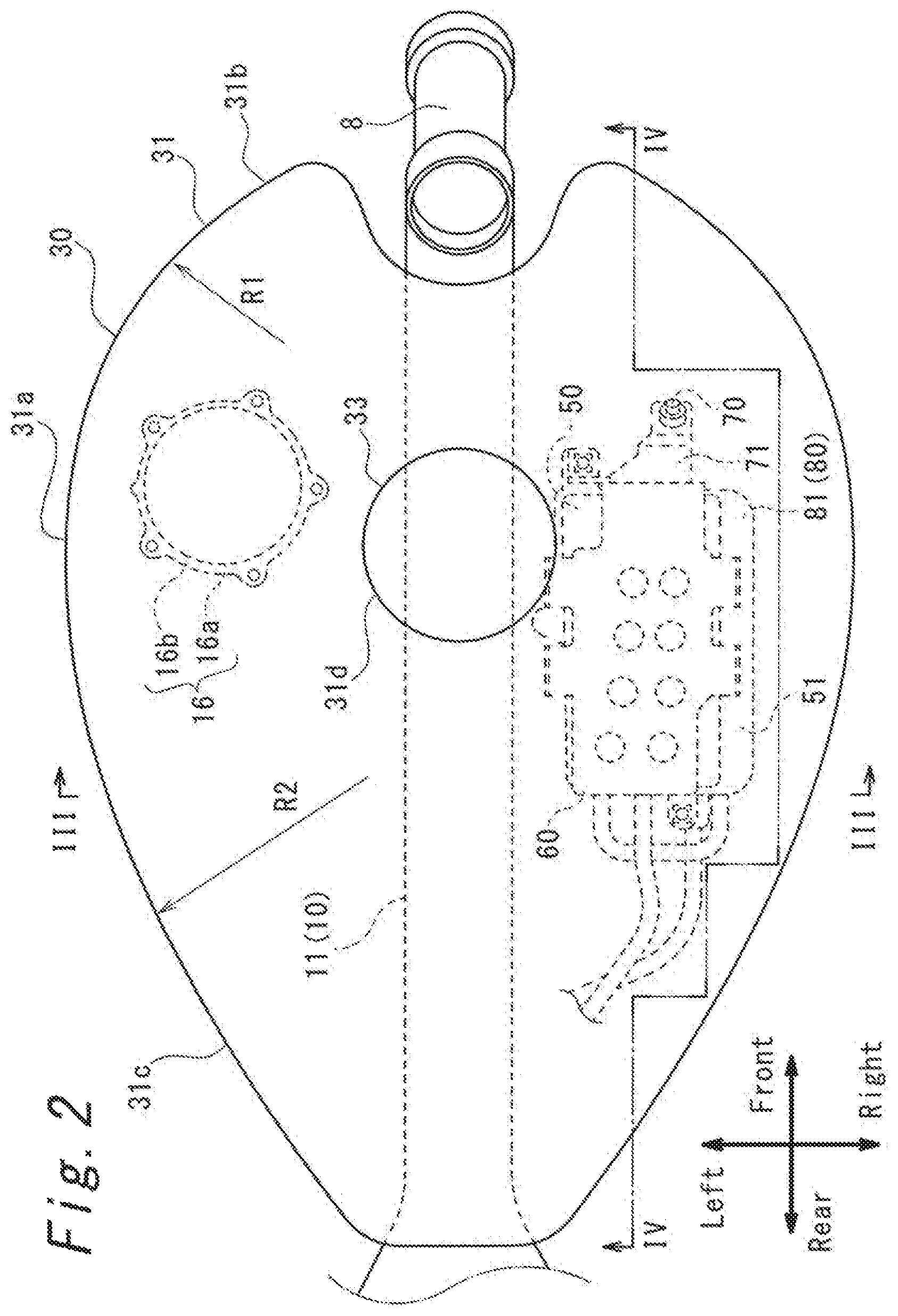 Patent US11780526 Figure 2 – Saddle-riding type vehicle