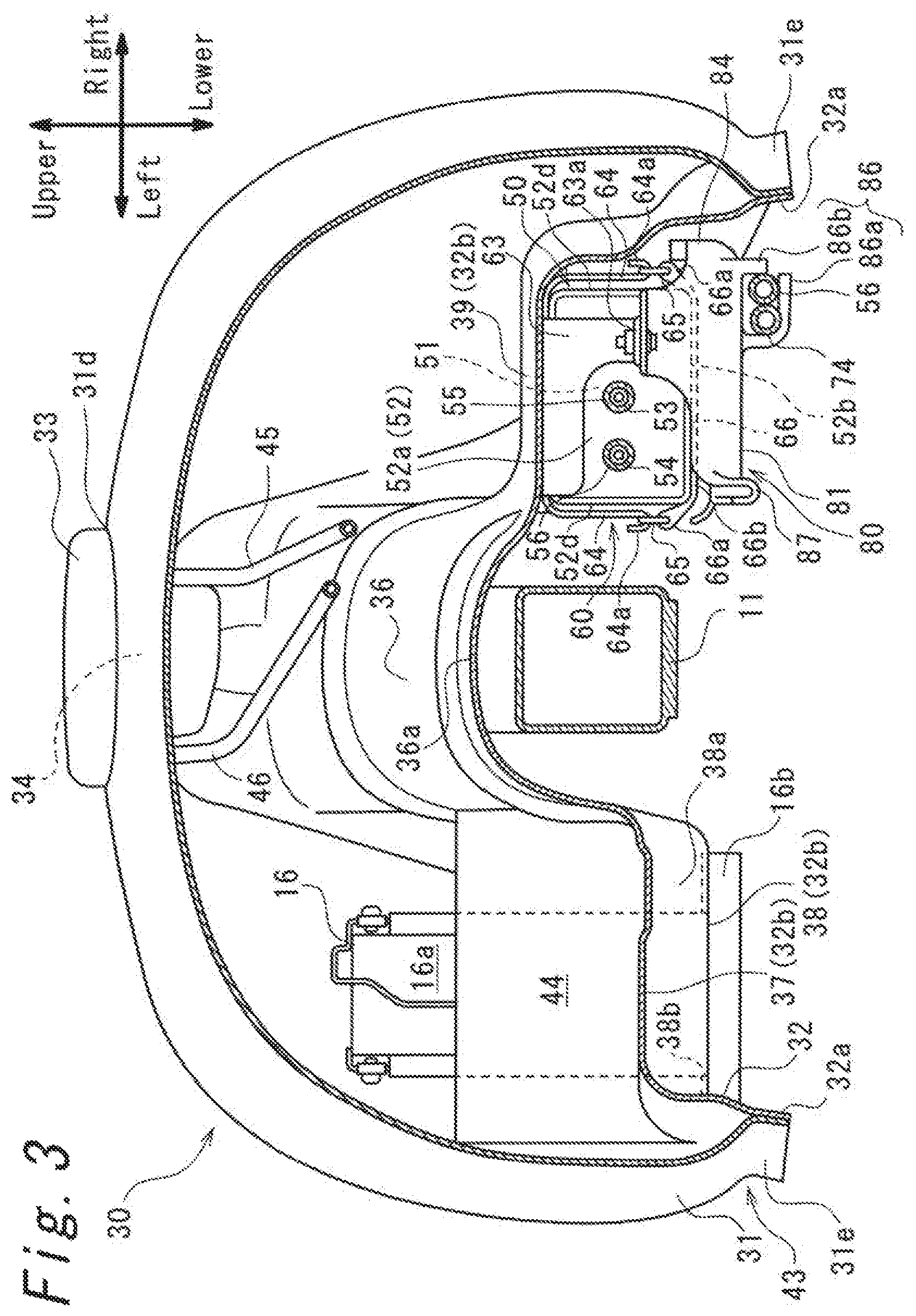 Patent US11780526 Figure 3 – Saddle-riding type vehicle