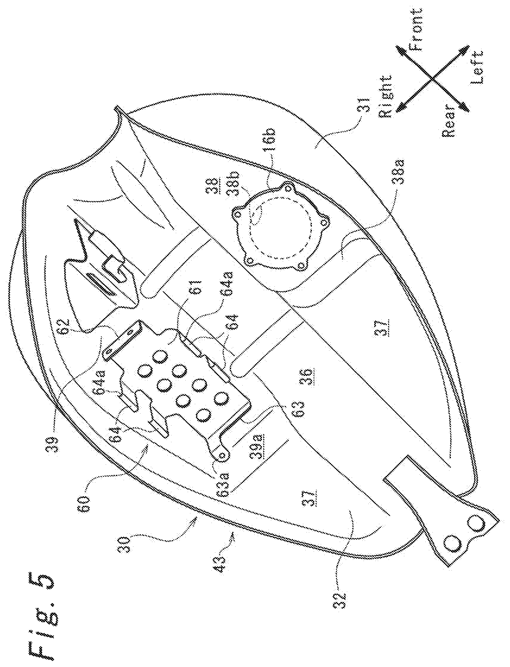 Patent US11780526 Figure 5 – Saddle-riding type vehicle