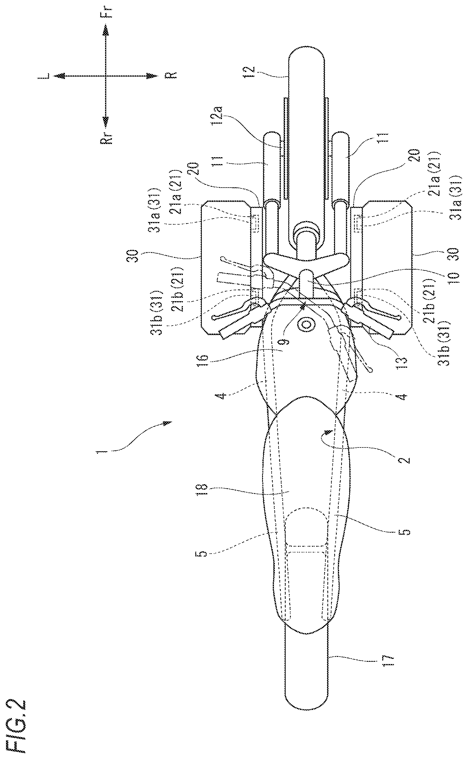 Patent US11780527 Figure 2 – Straddle-type vehicle