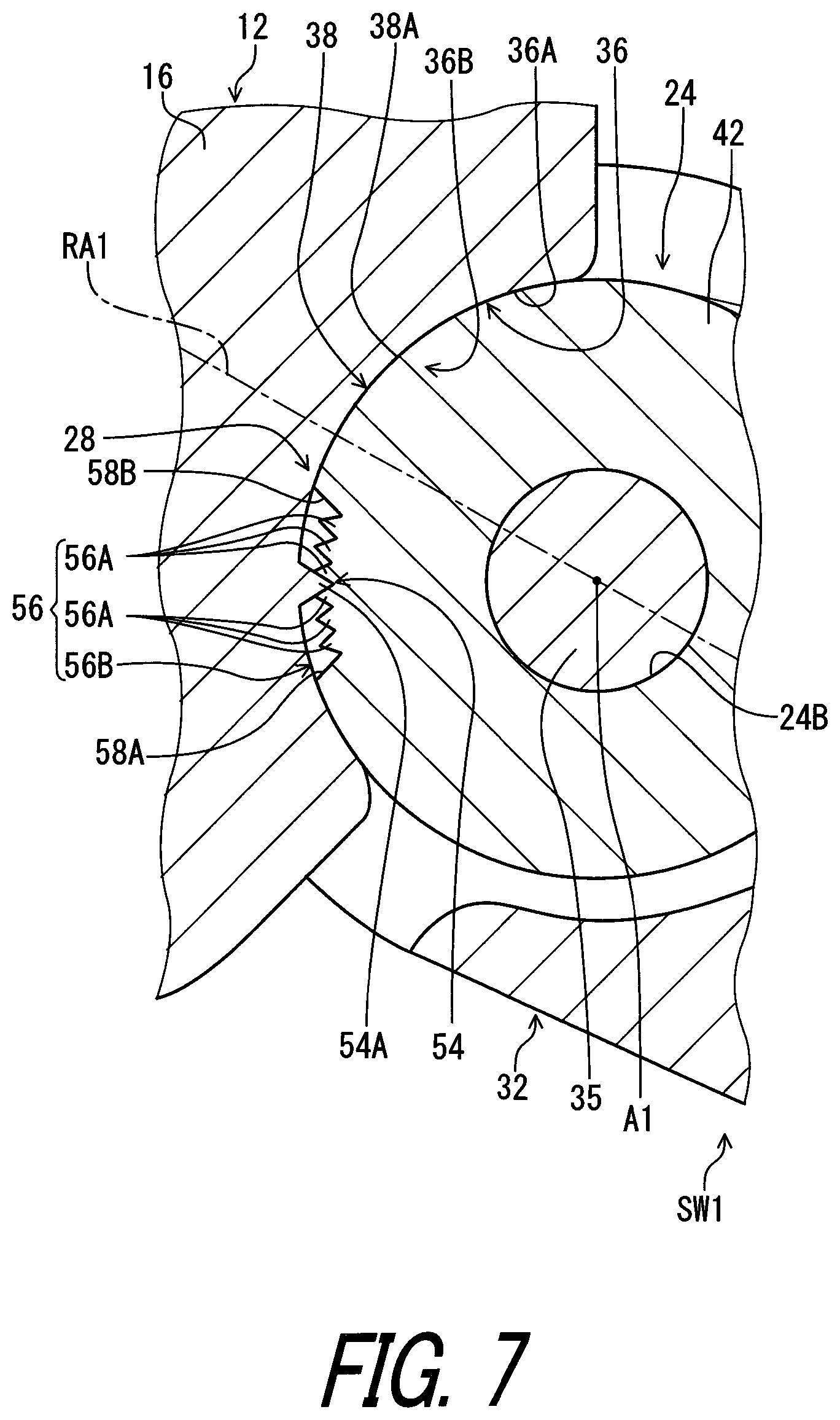 Patent US11780529 Figure 7 – Operating device for human-powered vehicle