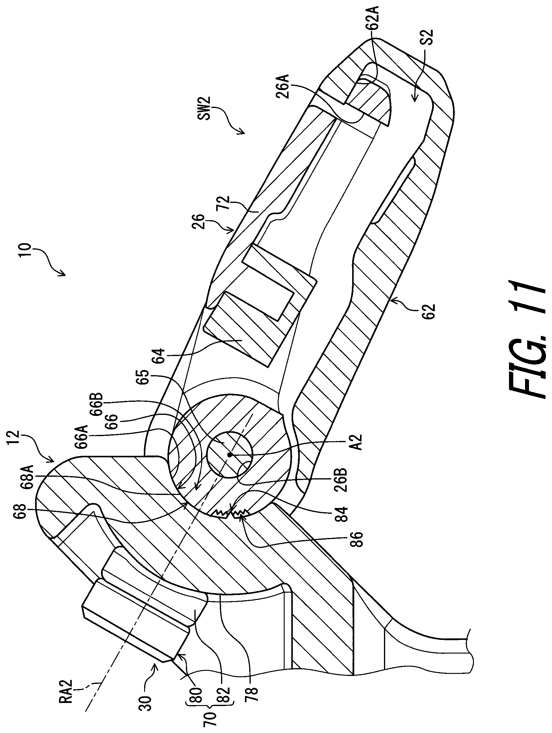 Patent US11780529 Figure 11 – Operating device for human-powered vehicle