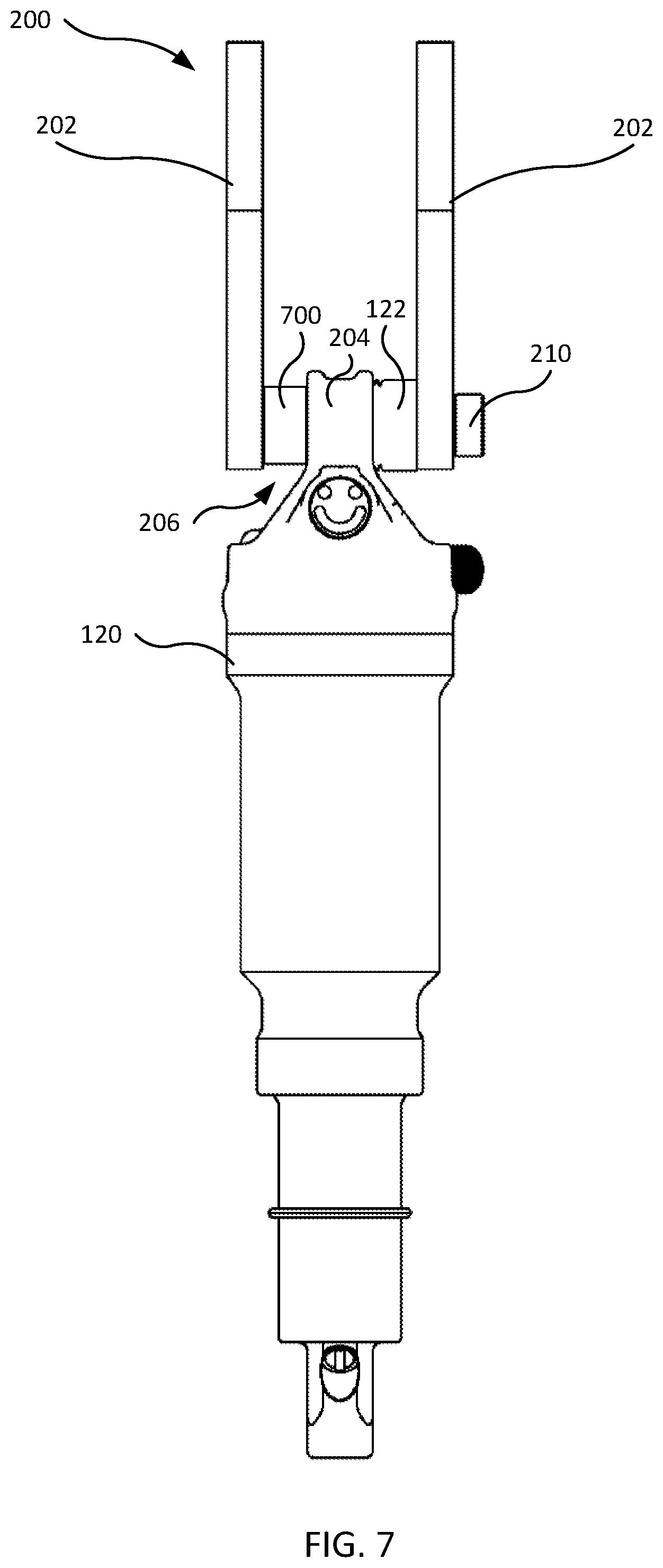 Patent US11780530 Figure 7 – Flexible hardware spacer