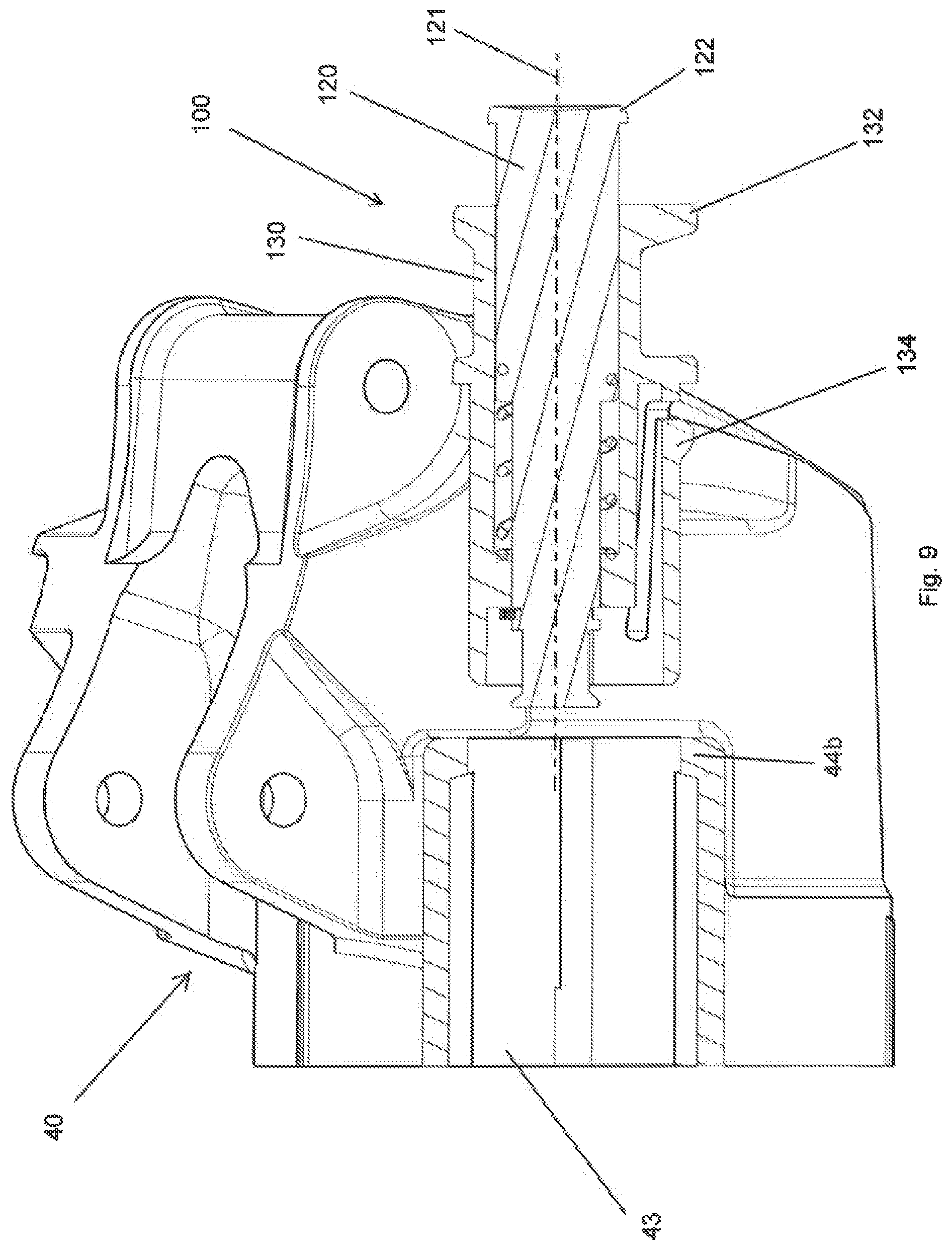 Patent US11780532 Figure 9 – Electromechanical derailleur for coaxial assembly