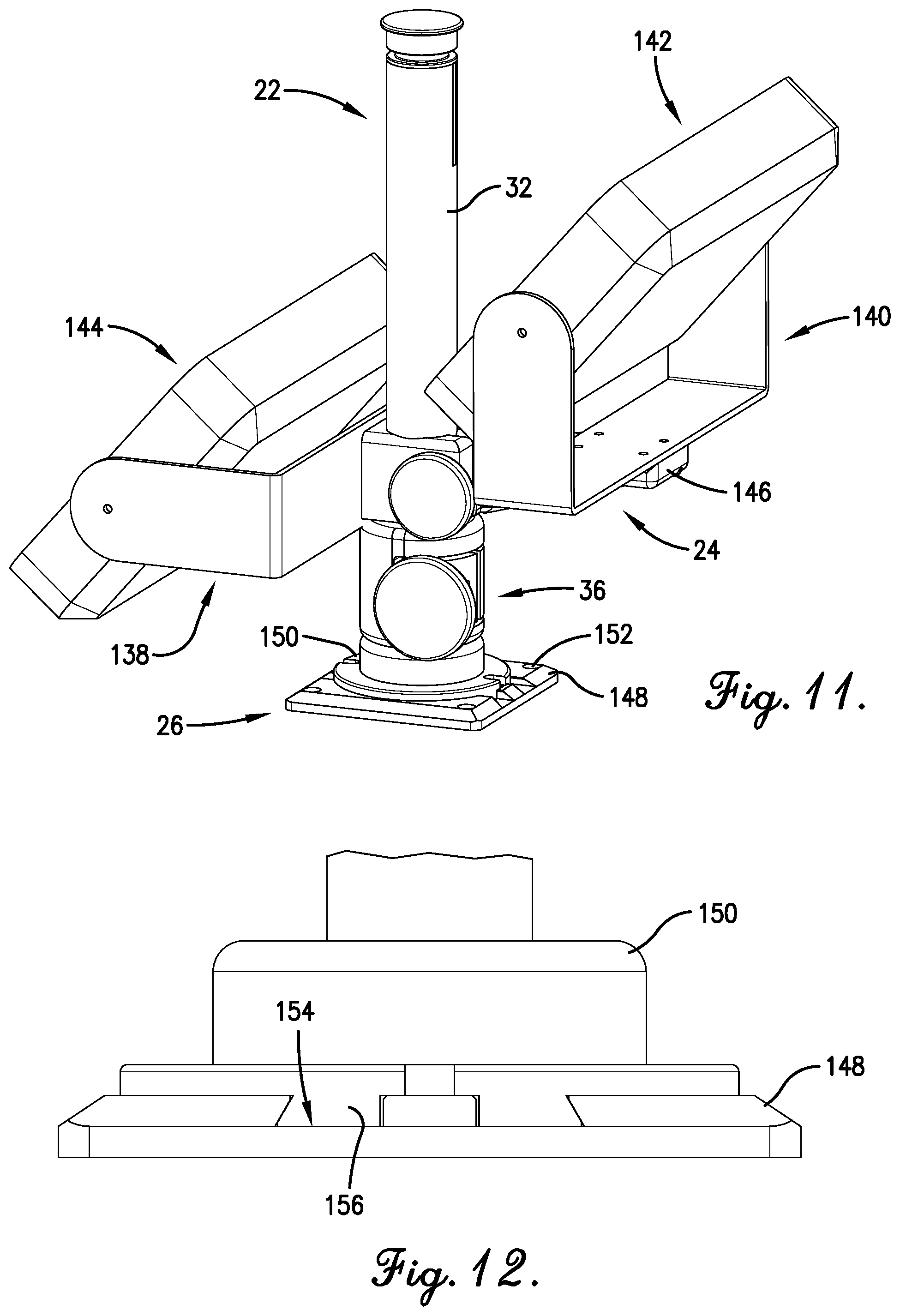 Patent US11780534 Figure 11 – Fully telescoping device mount