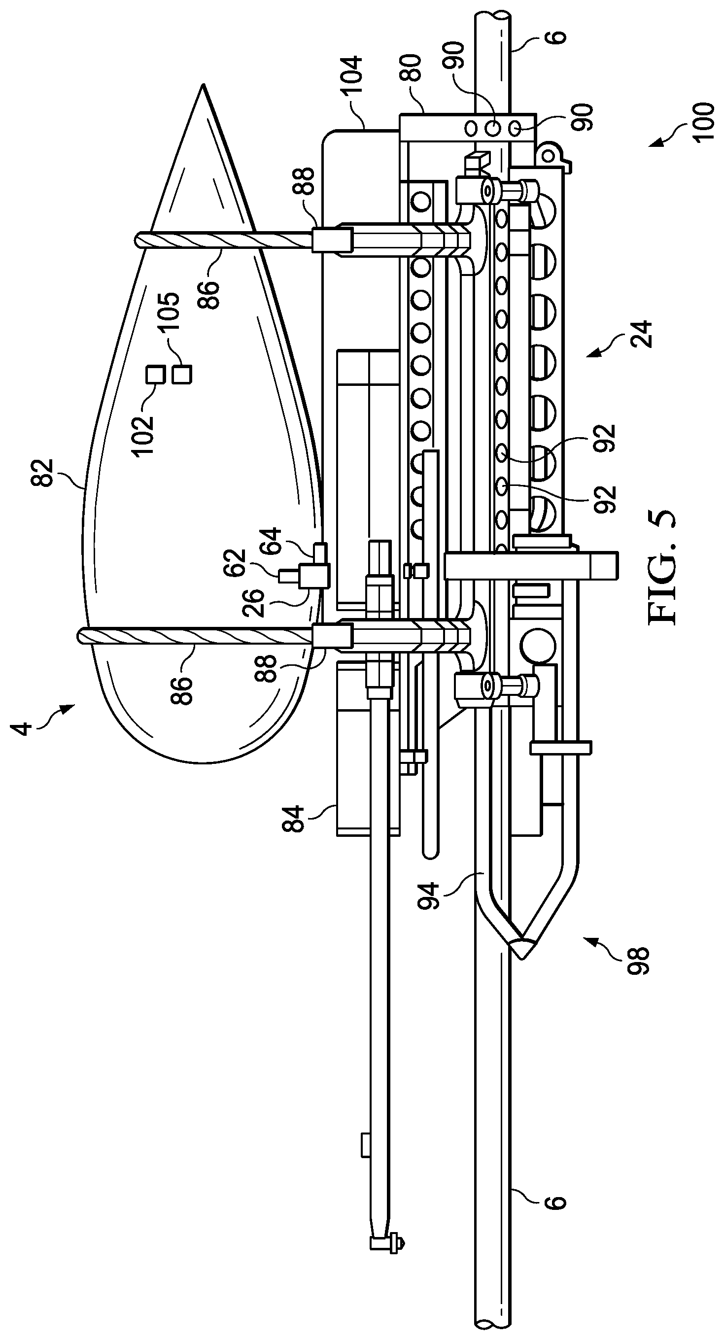 Patent US11780535 Figure 5 – Methods and systems for underwater application of streamer coating on geophysical streamers