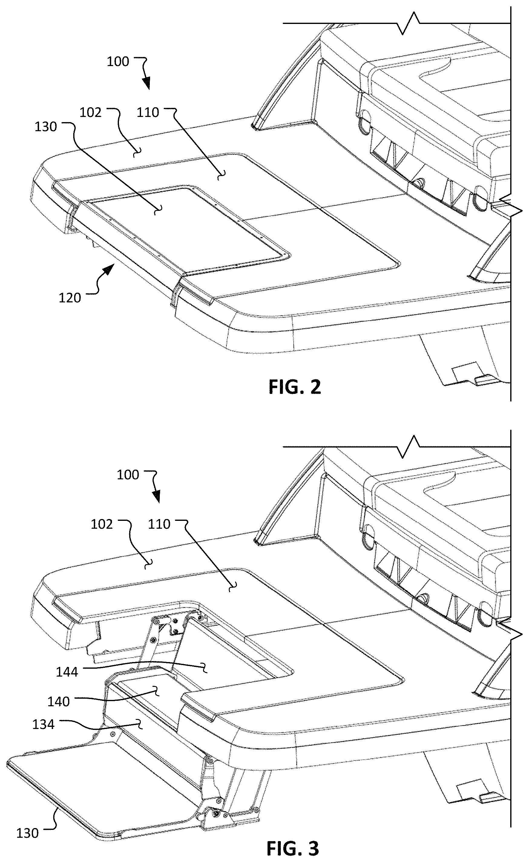 Patent US11780537 Figure 2 – Watercraft swim platform with deployable steps