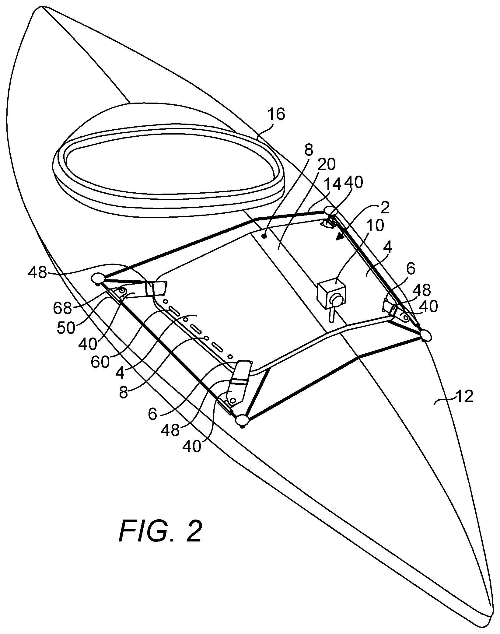 Patent US11780540 Figure 2 – Holder adaptable to personal watercraft