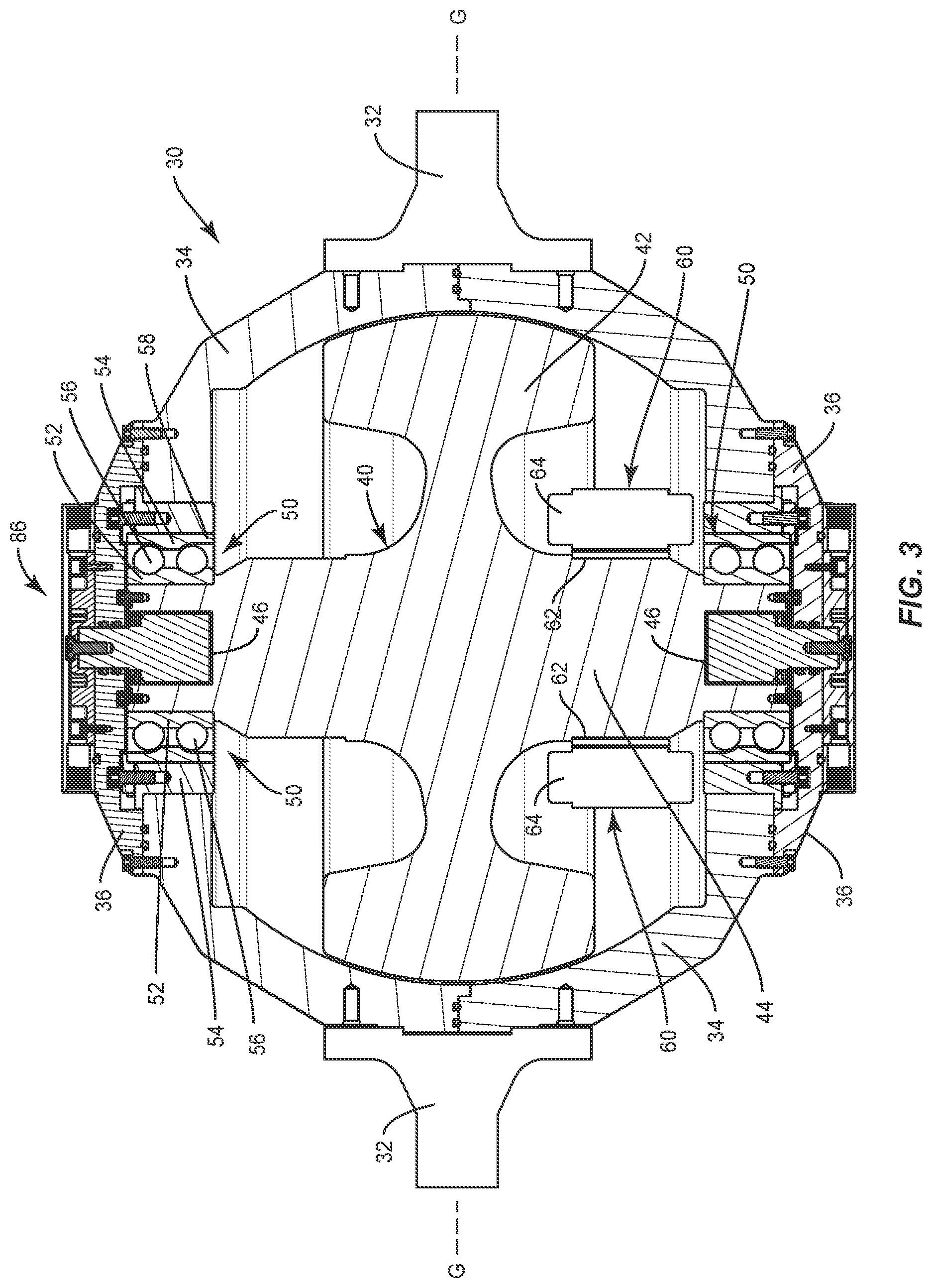 Patent US11780541 Figure 3 – Gyroscopic boat stabilizer with motor cooling