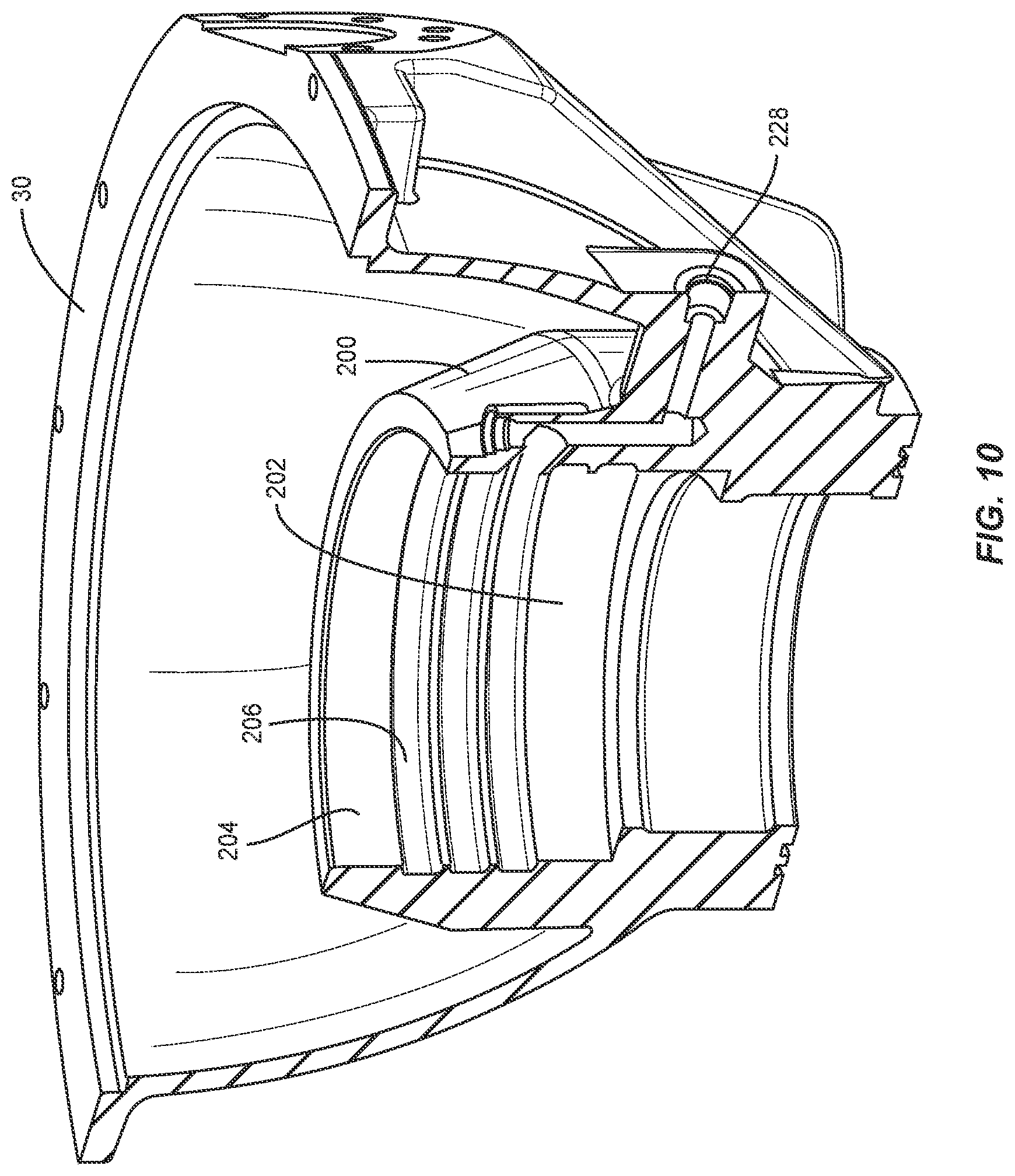 Patent US11780541 Figure 9 – Gyroscopic boat stabilizer with motor cooling