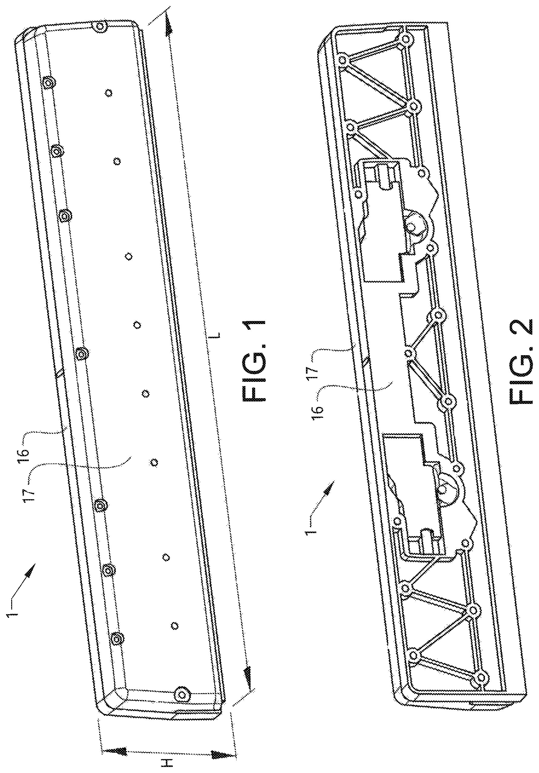 Patent US11780543 Figure 1 – Device for controlling pitch, roll and/or steering of a boat