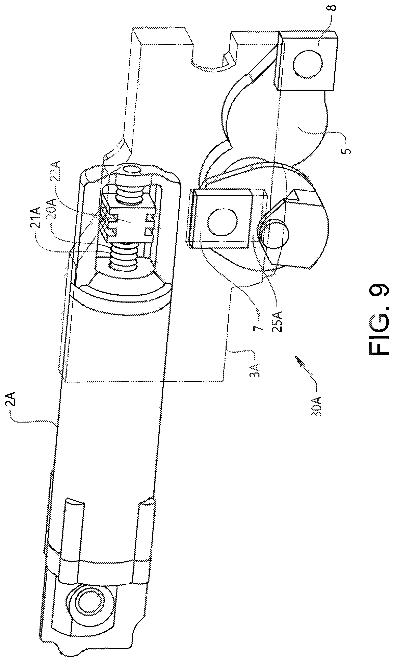 Patent US11780543 Figure 7 – Device for controlling pitch, roll and/or steering of a boat
