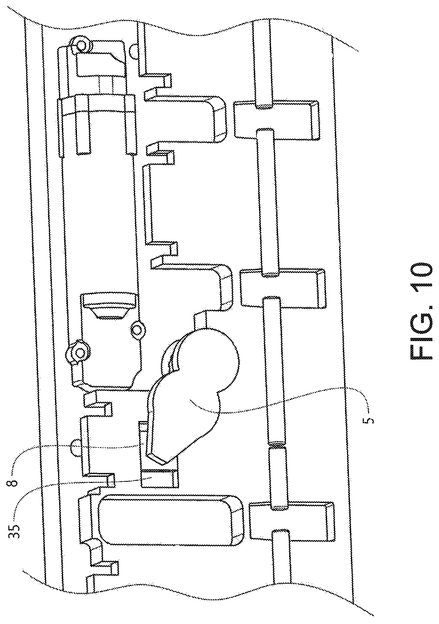 Patent US11780543 Figure 8 – Device for controlling pitch, roll and/or steering of a boat