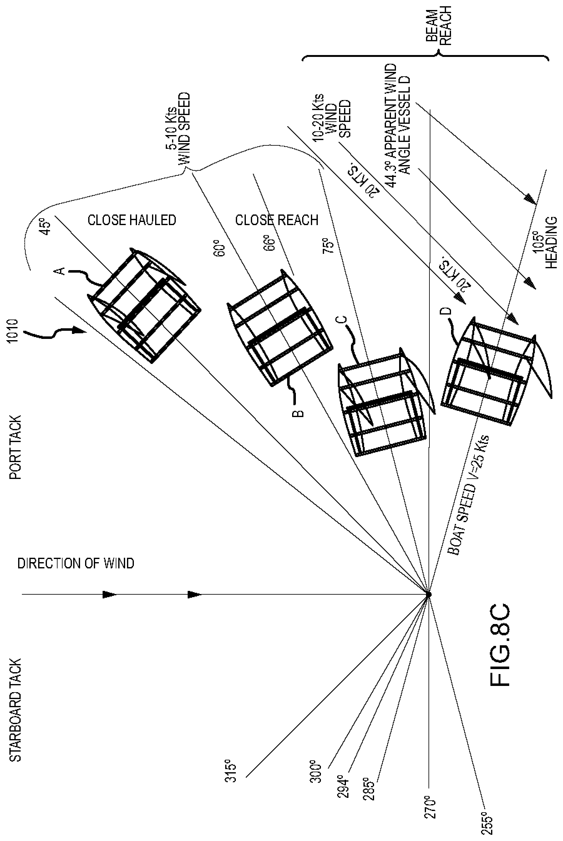 Patent US11780547 Figure 11 – Sailing vessel
