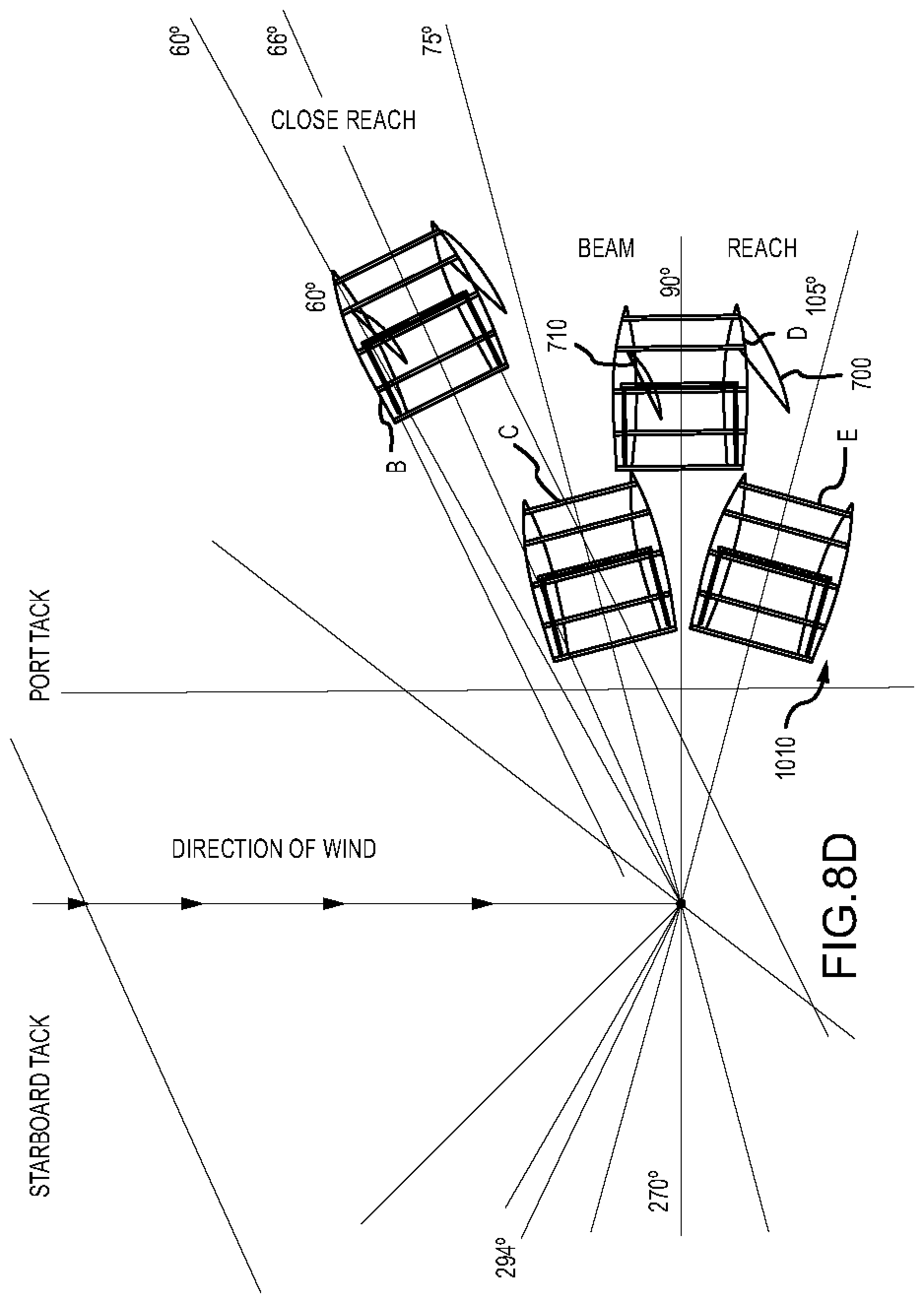 Patent US11780547 Figure 12 – Sailing vessel