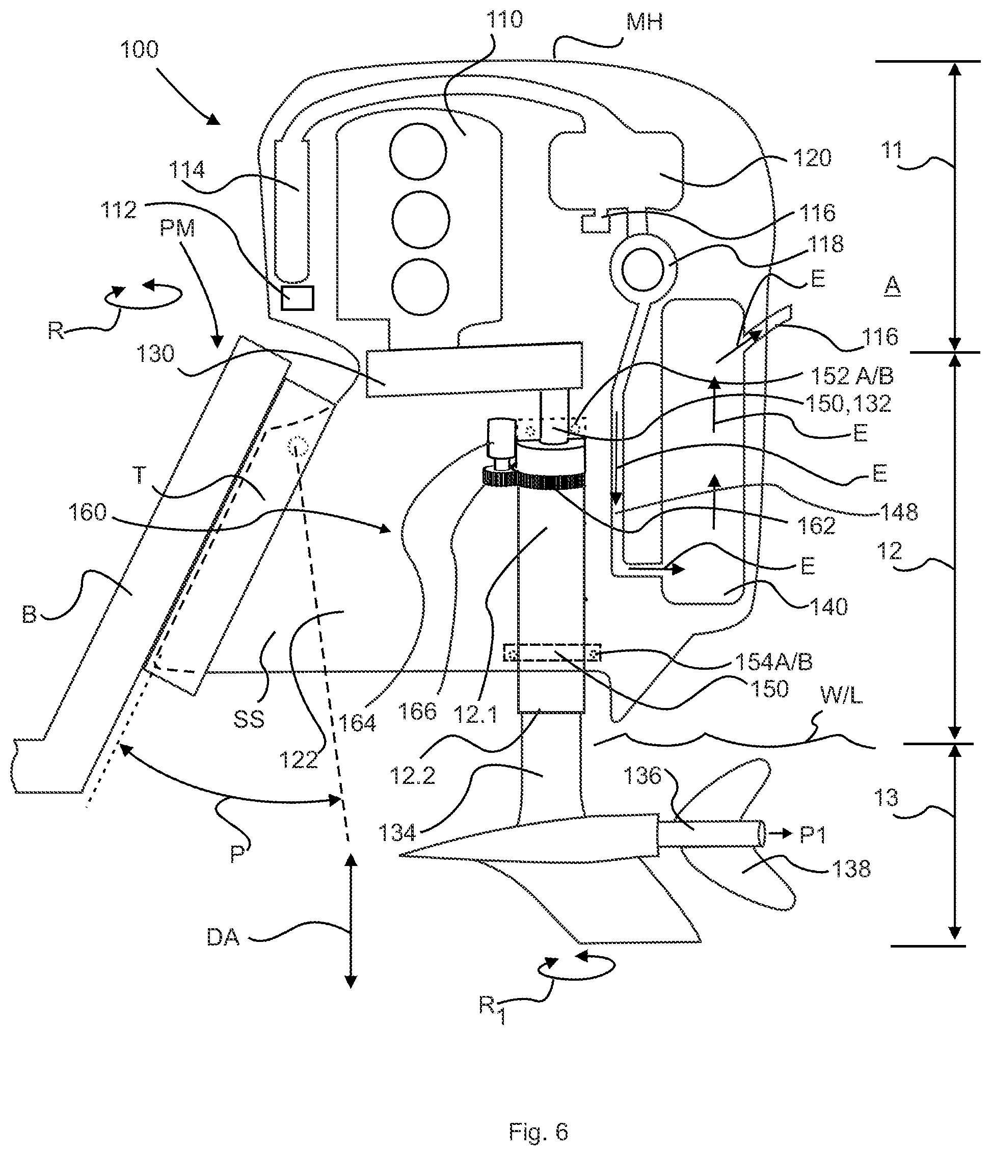 Patent US11780548 Figure 6 – Outboard motor and methods of use thereof