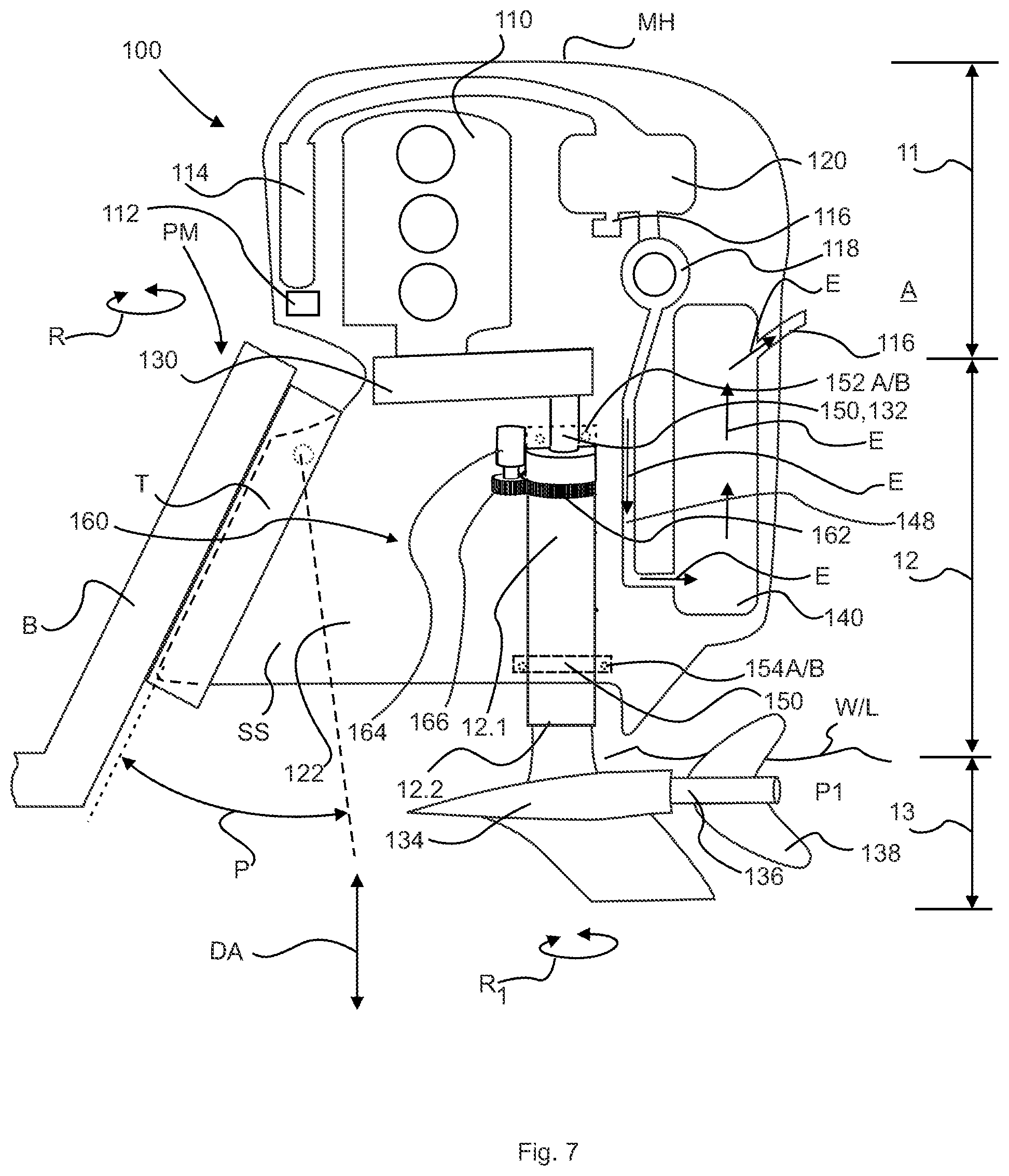 Patent US11780548 Figure 7 – Outboard motor and methods of use thereof