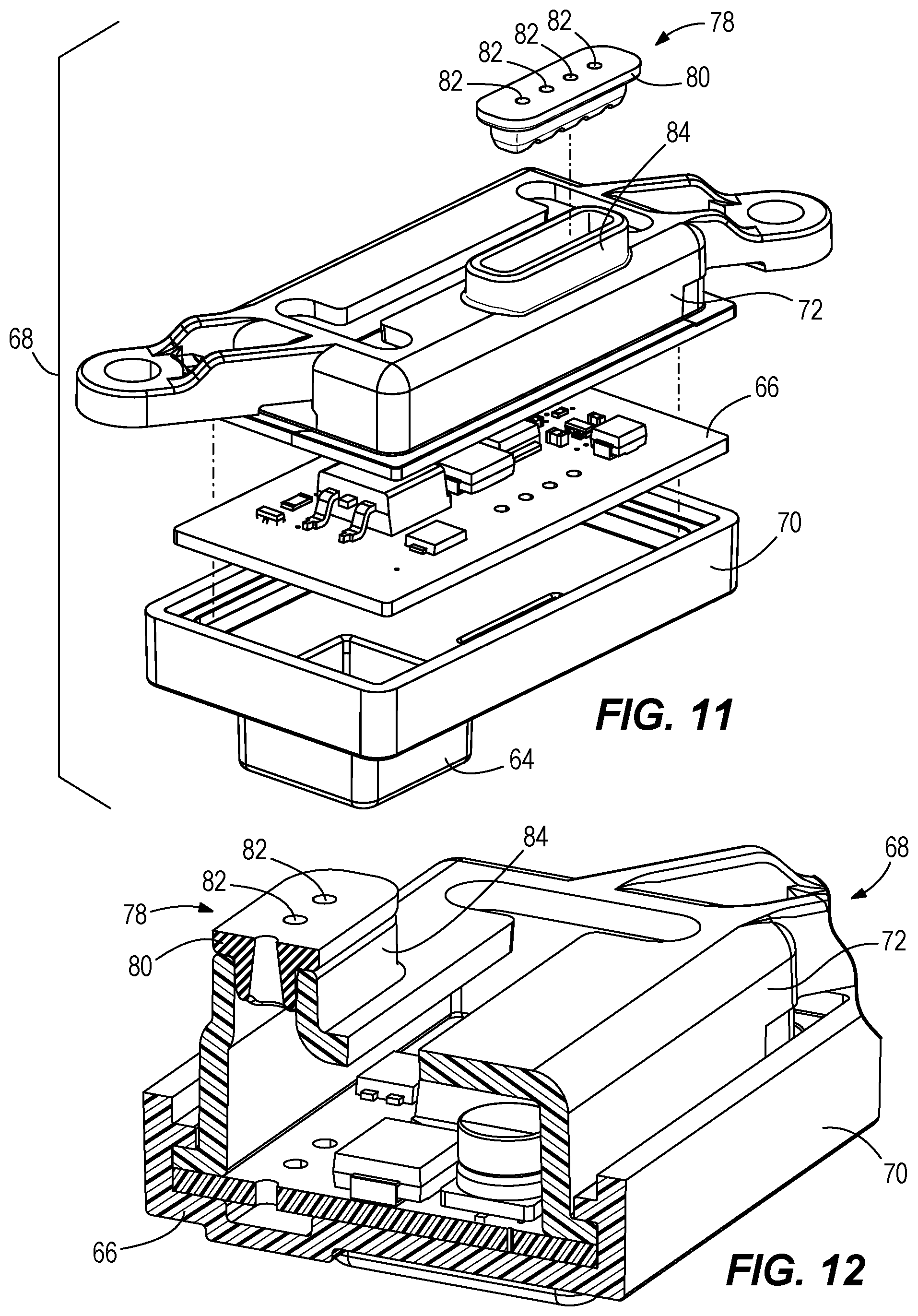 Patent US11780549 Figure 11 – Cowlings for marine drives and latching devices for cowlings for marine drives
