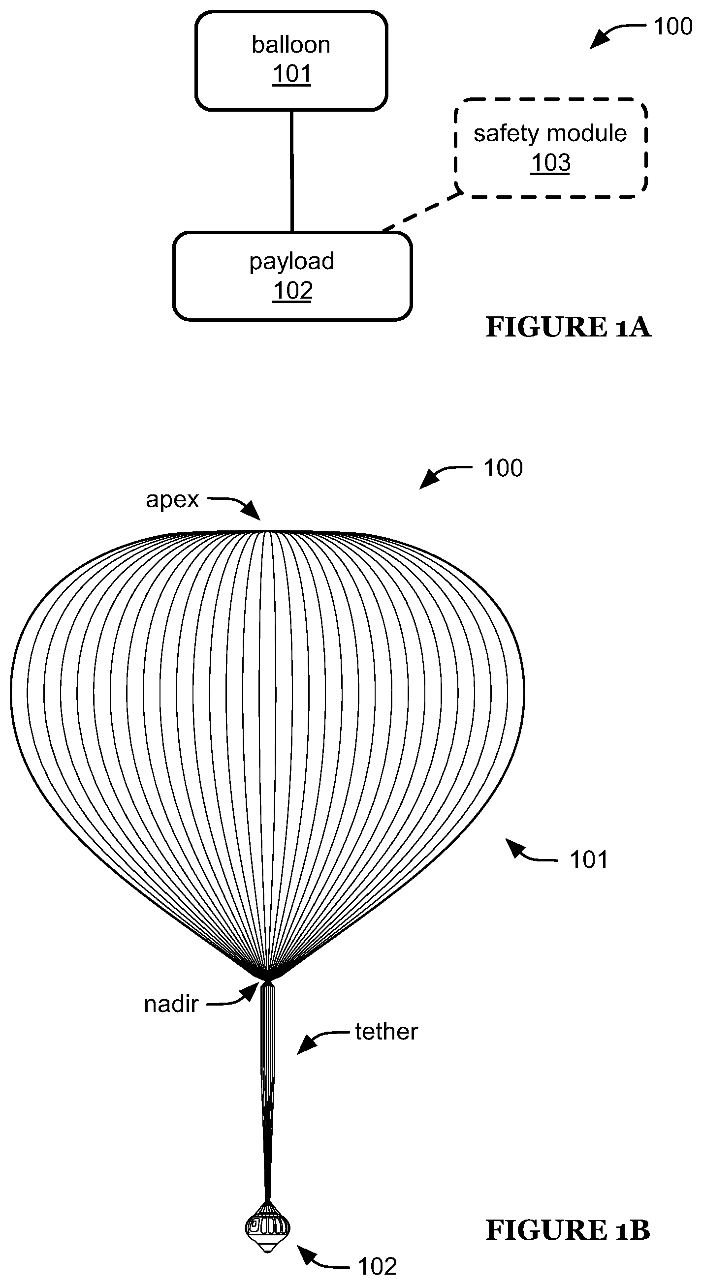 Patent US11780552 Figure 1 – Aerospace balloon system and method of operation