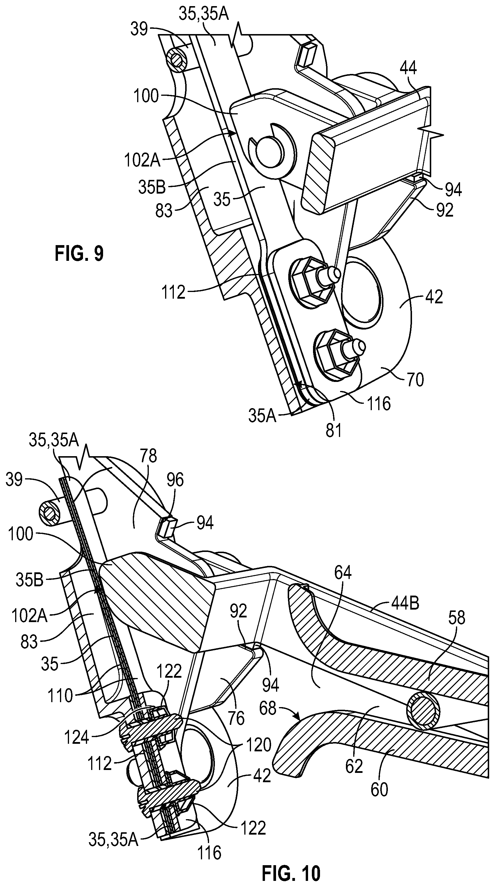 Patent US11780553 Figure 5 – Latch assembly and aircraft having same
