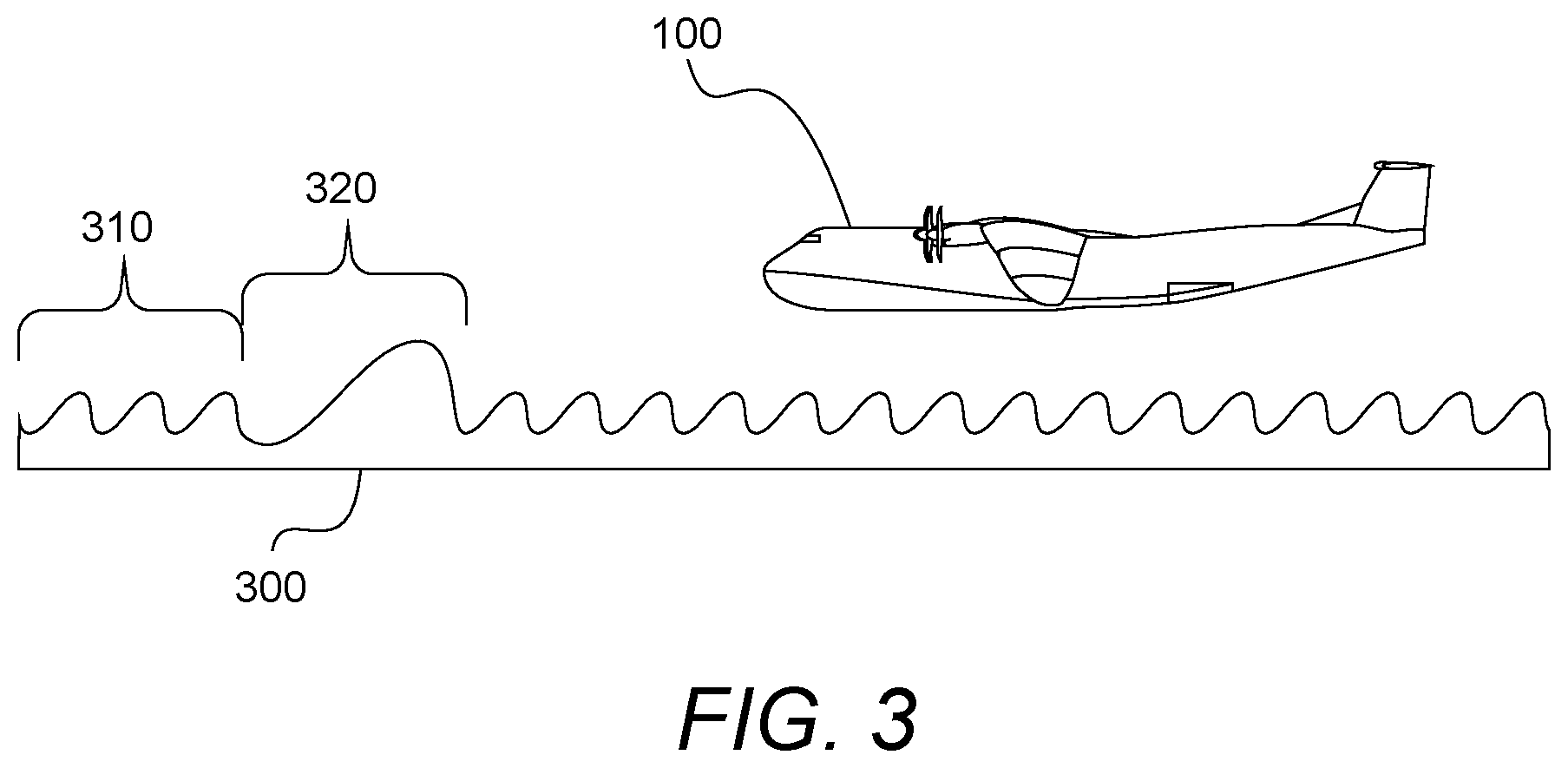 Patent US11780555 Figure 3 – Ground effect wing having a flapping wingtip