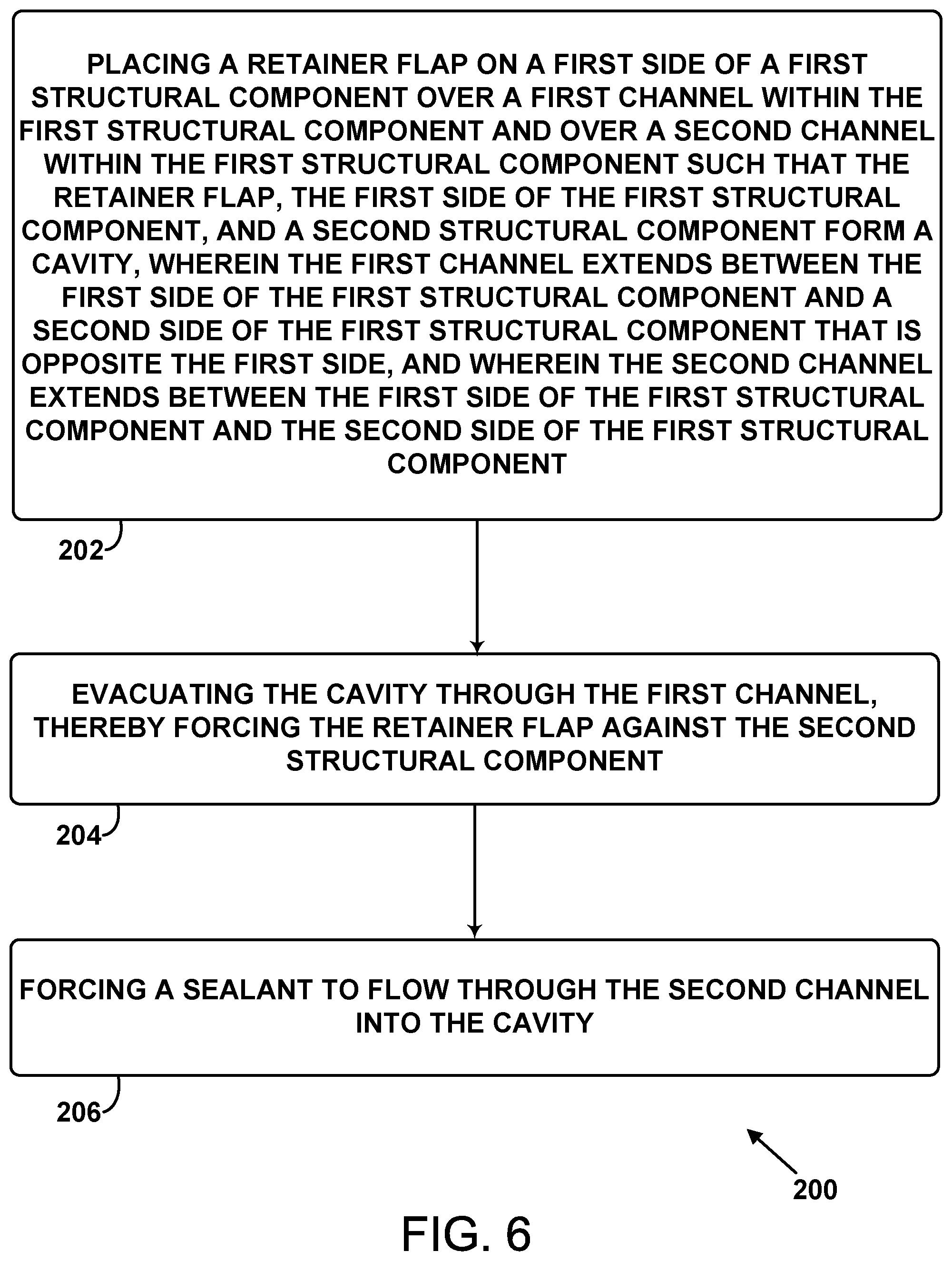 Patent US11780557 Figure 7 – System and method for forming a seal between structural components