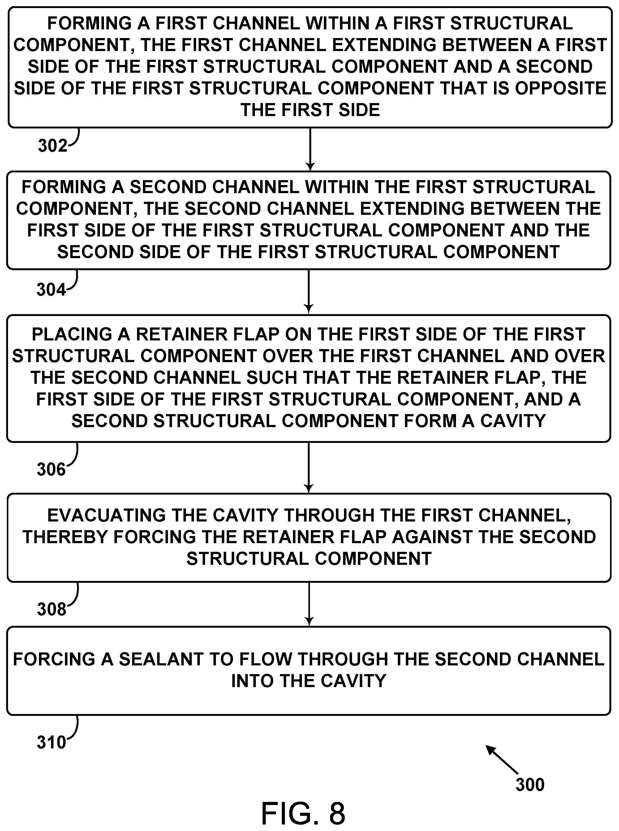 Patent US11780557 Figure 9 – System and method for forming a seal between structural components