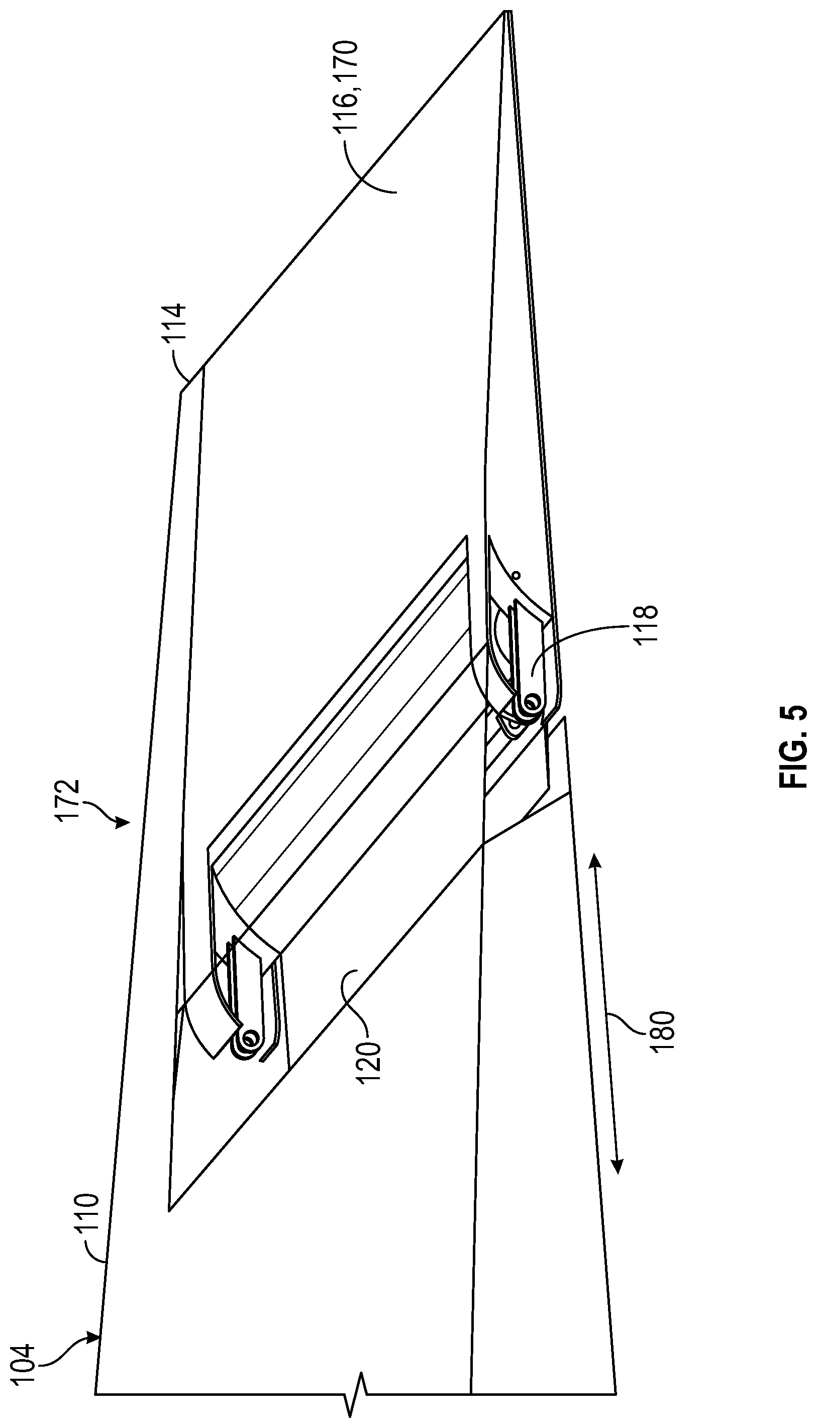 Patent US11780559 Figure 3 – Translating flight control surface for aircraft