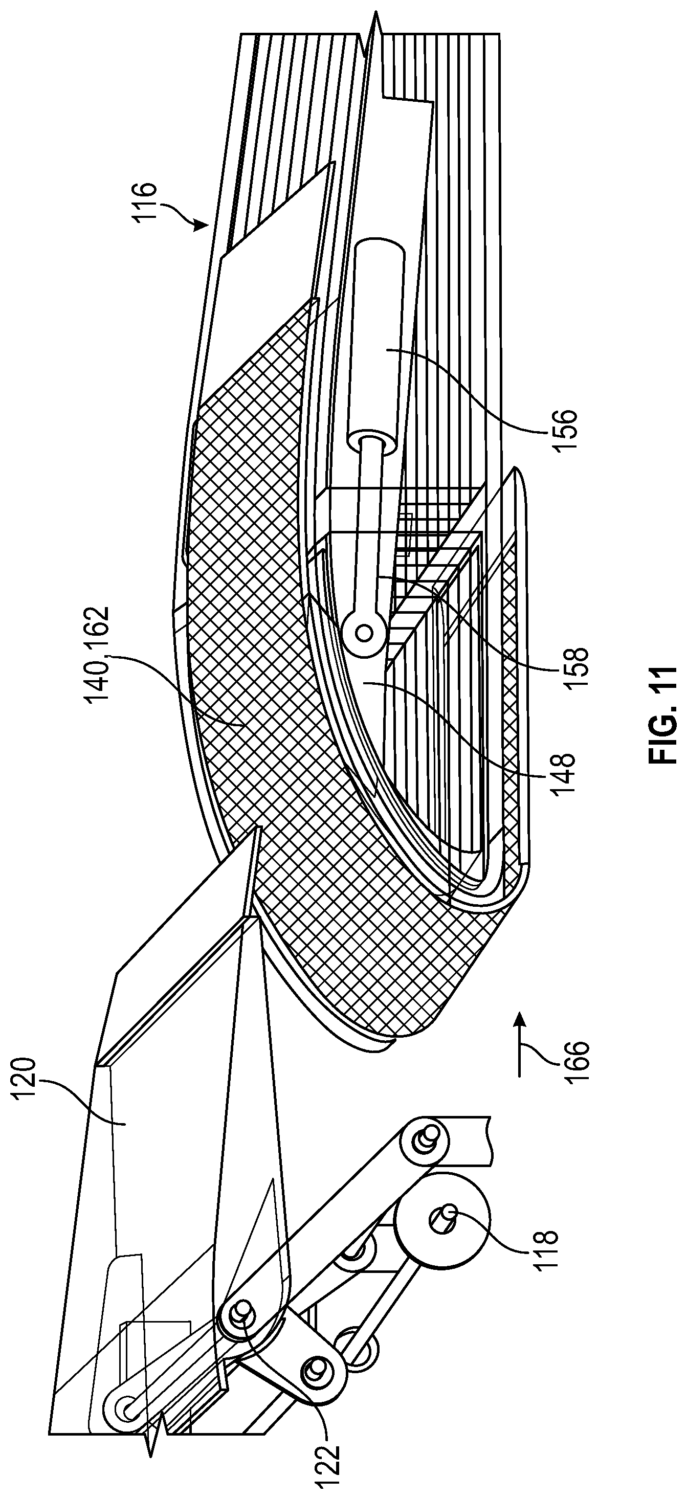 Patent US11780559 Figure 8 – Translating flight control surface for aircraft