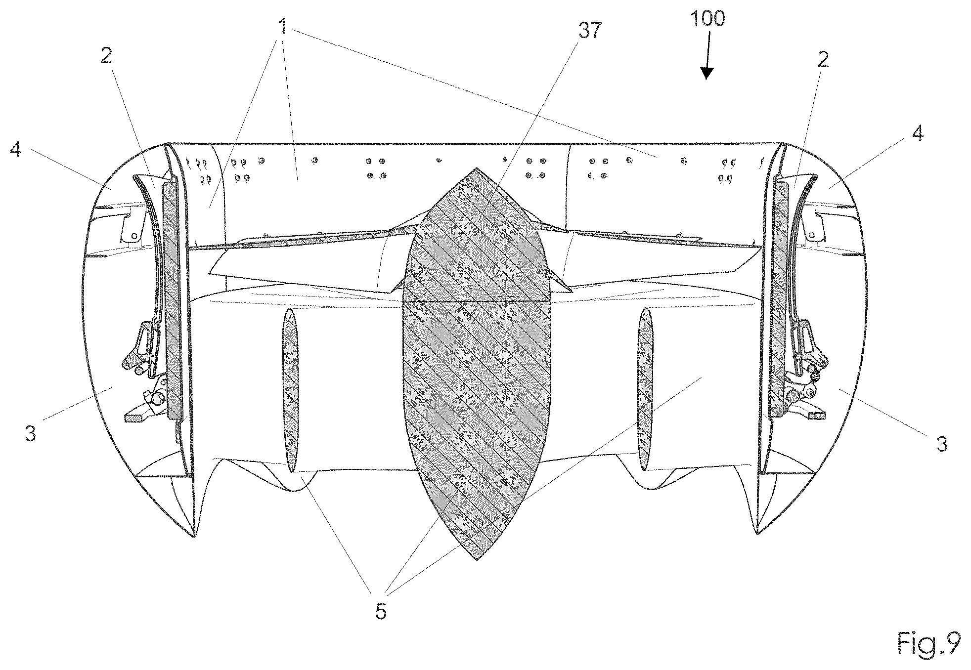 Patent US11780560 Figure 9 – Adaptive ducted fan propulsion system