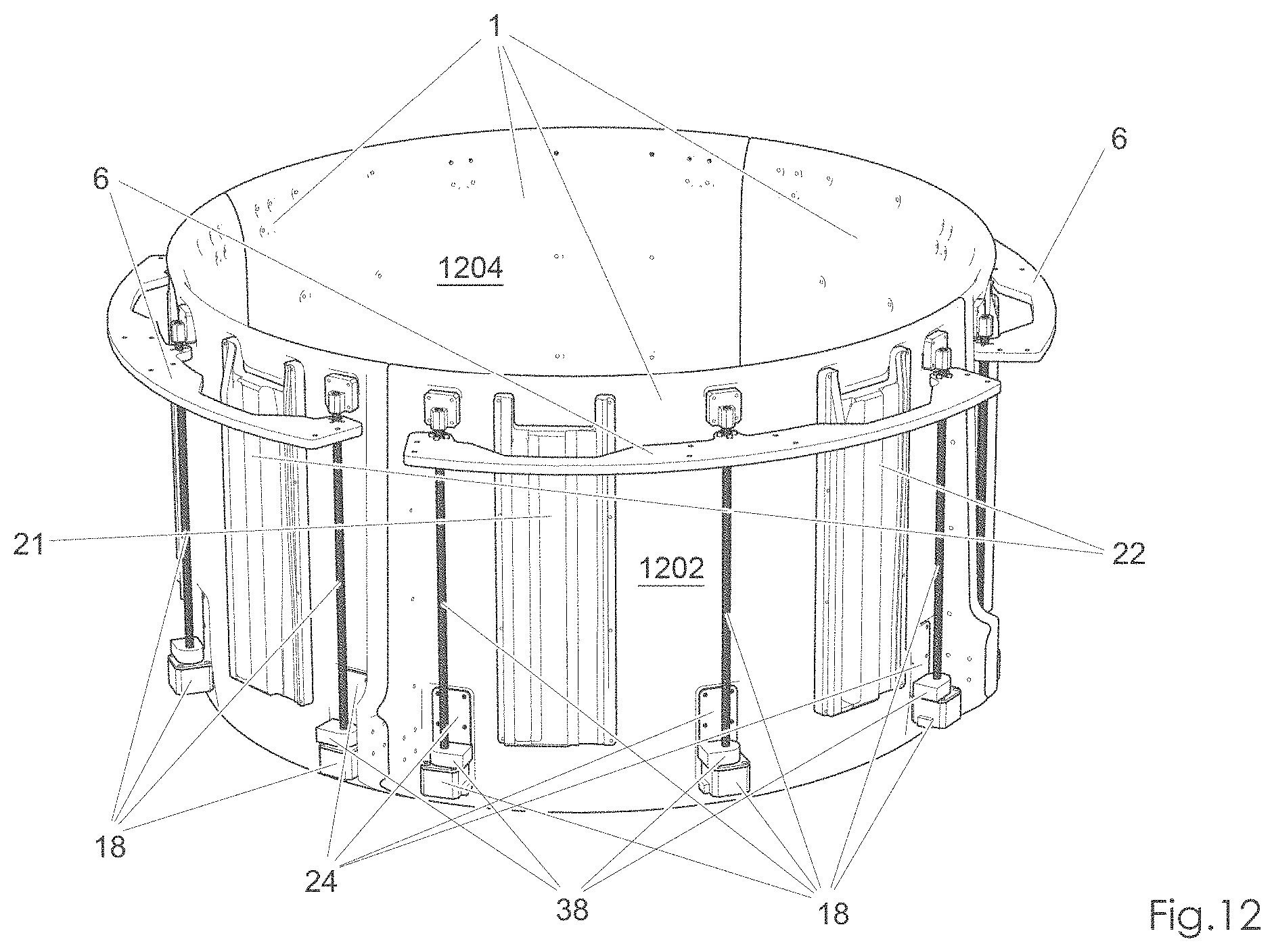 Patent US11780560 Figure 12 – Adaptive ducted fan propulsion system