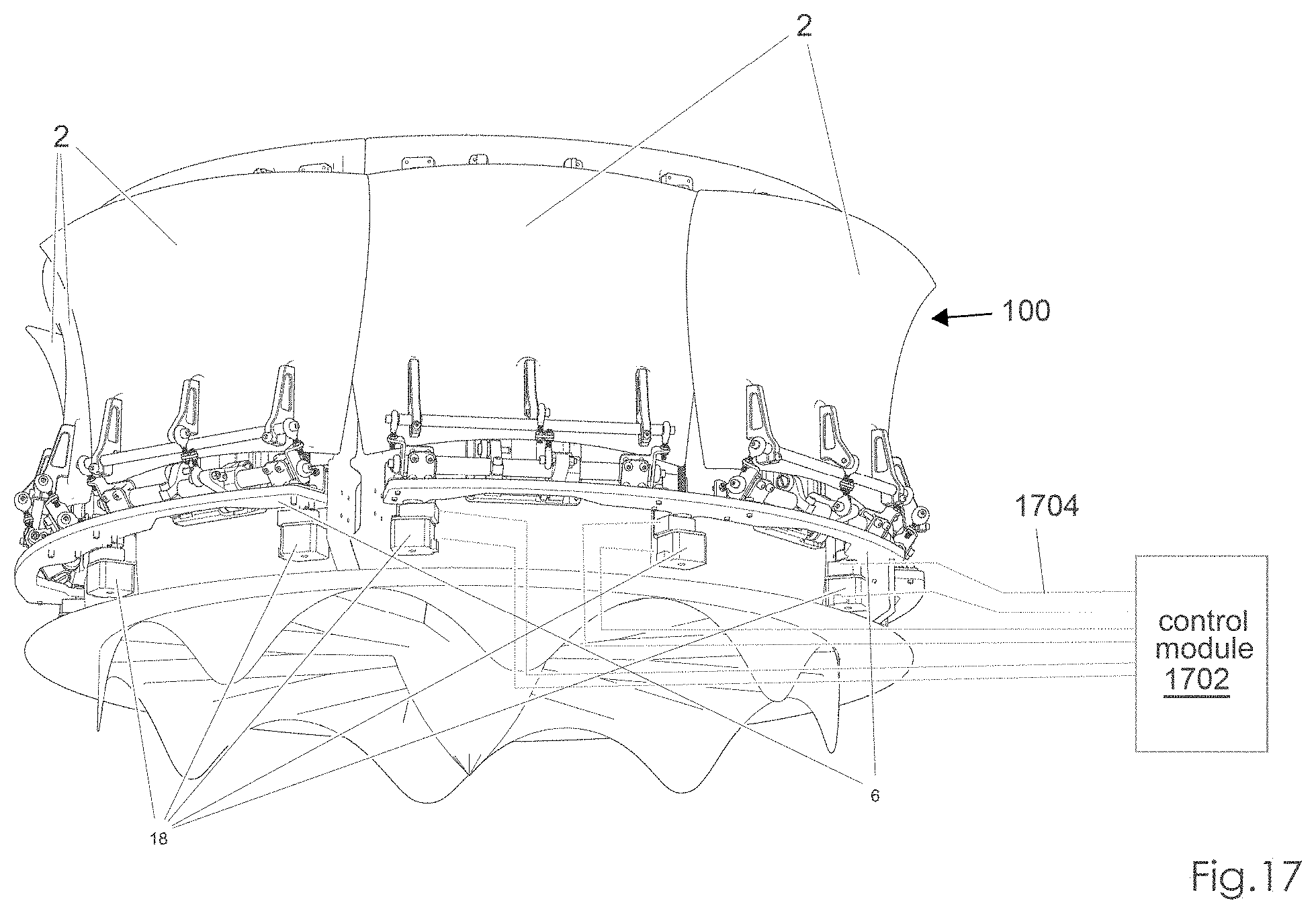 Patent US11780560 Figure 17 – Adaptive ducted fan propulsion system
