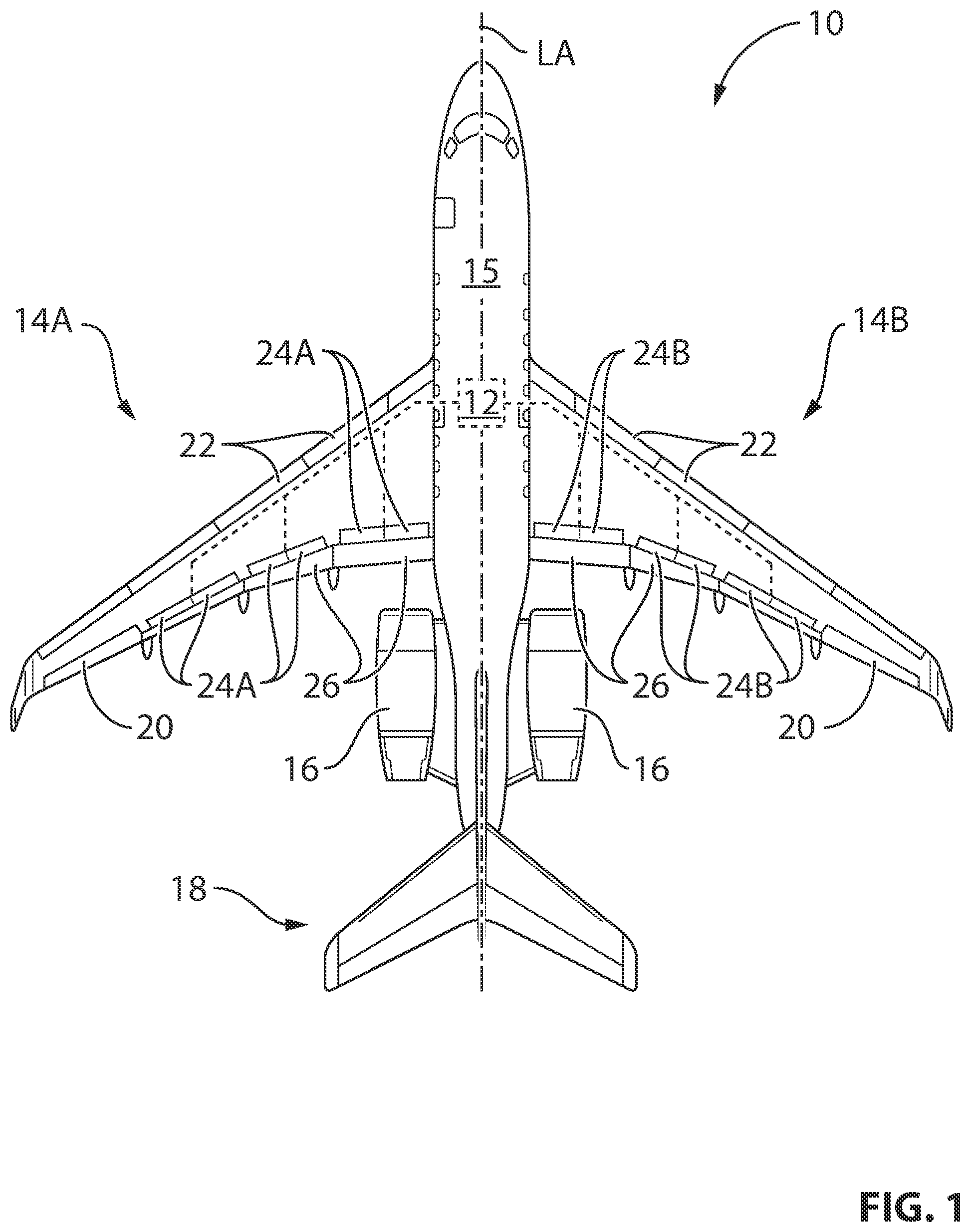Patent US11780563 — System and method for improving the operation of an aircraft — Figure 1