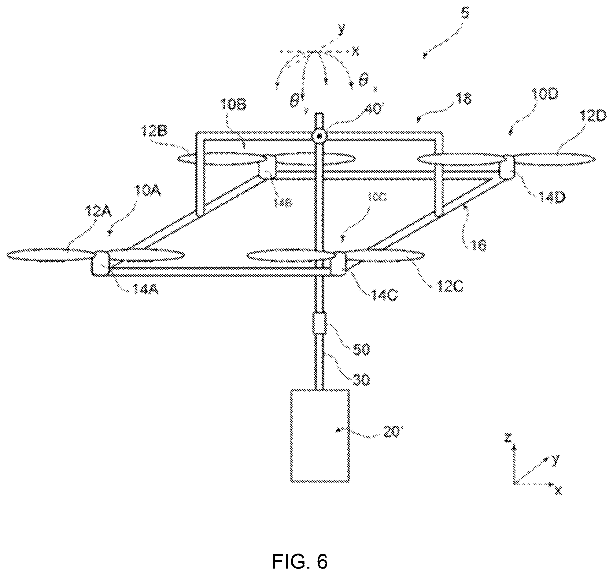 Patent US11780565 Figure 5 – Rotary wing aircraft