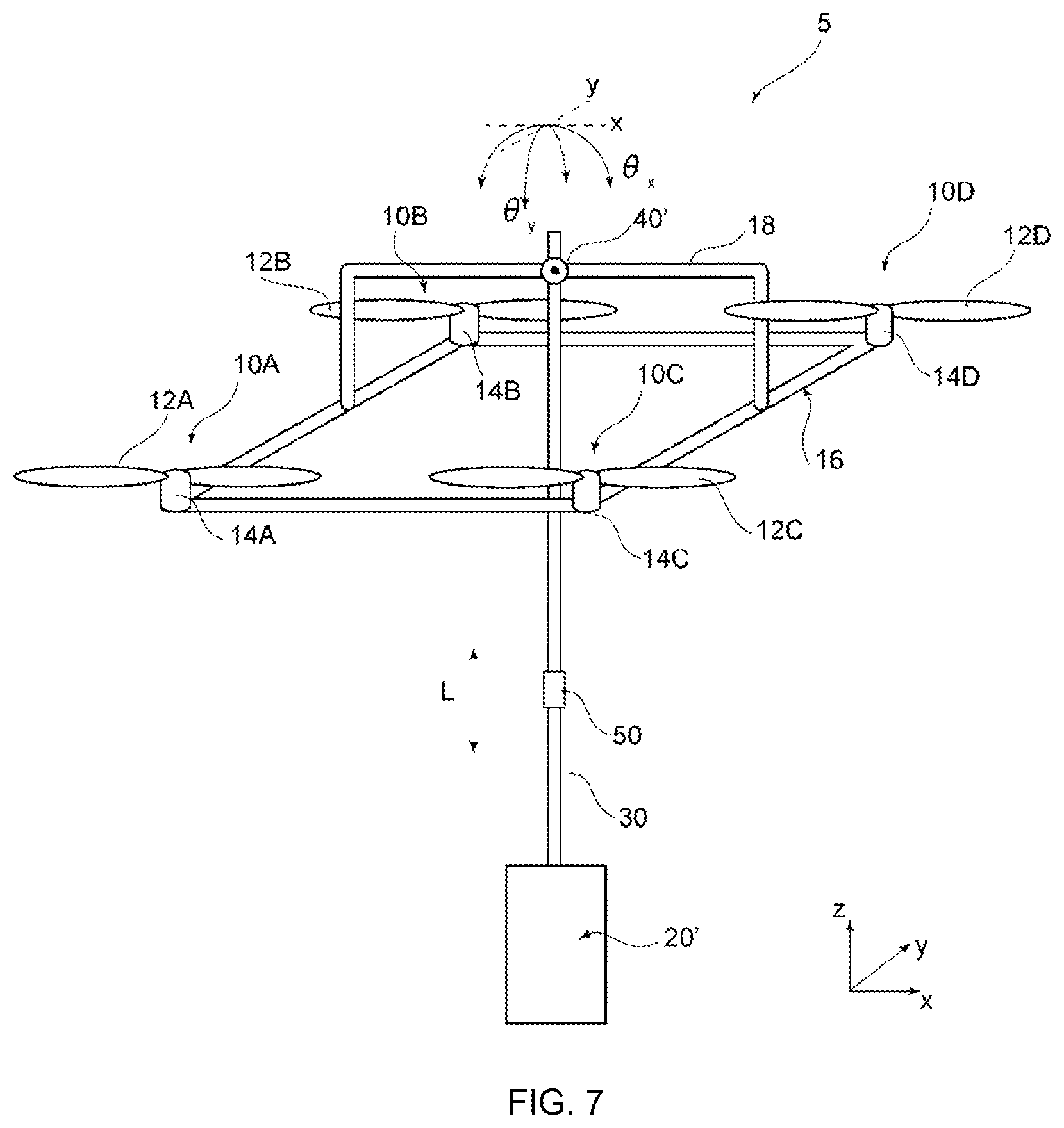 Patent US11780565 Figure 6 – Rotary wing aircraft